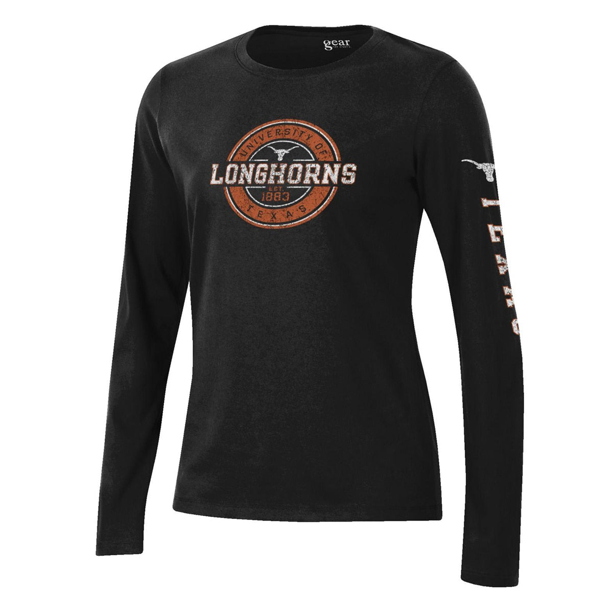 Texas Longhorns Long Sleeve Relaxed Circle Tee