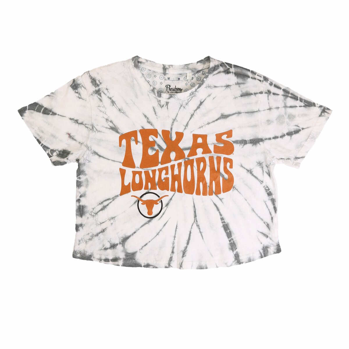 Pressbox Texas Longhorns Tie Dye Psychedelic Waist Tee
