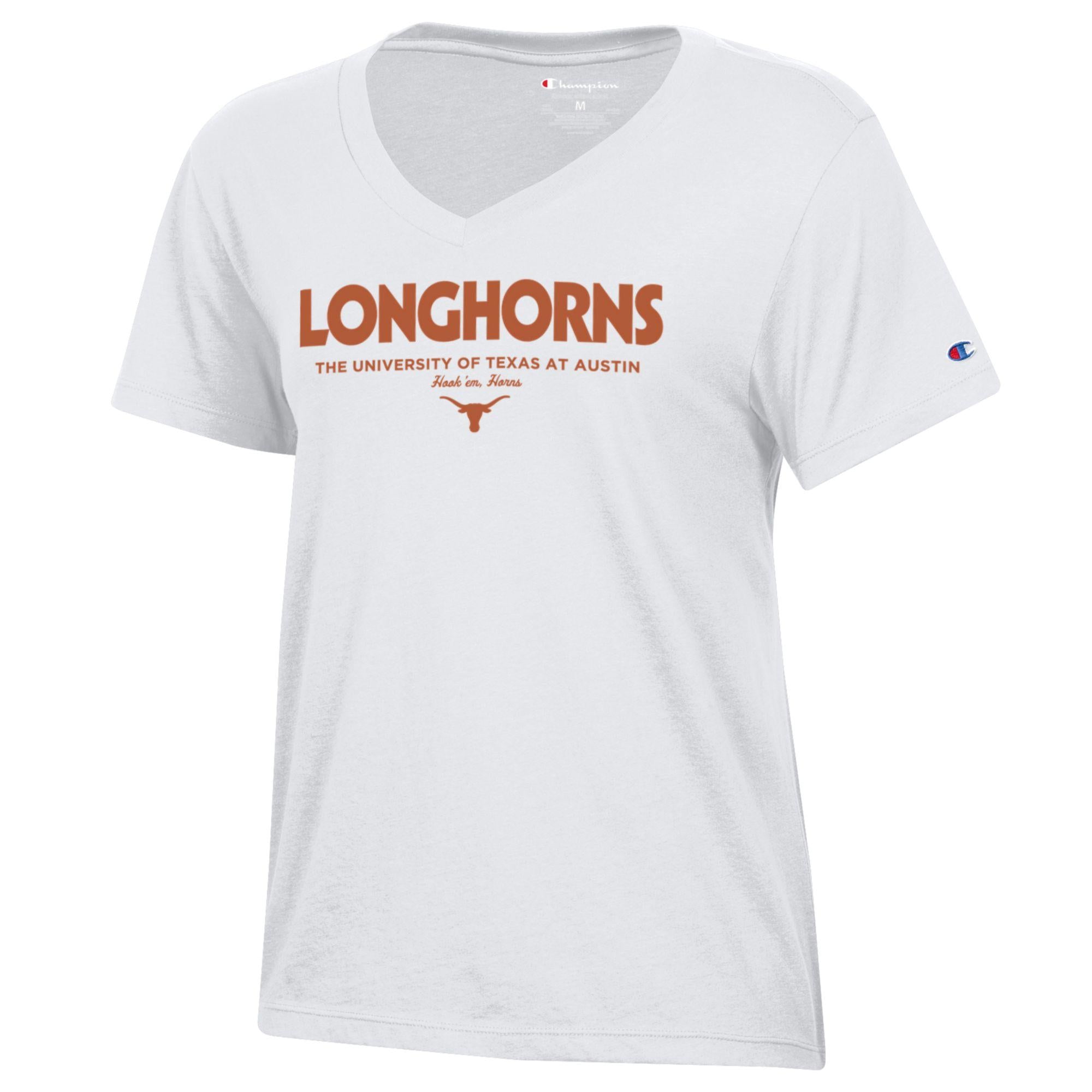 Champion Texas Longhorns Powerblend V-Neck Tee