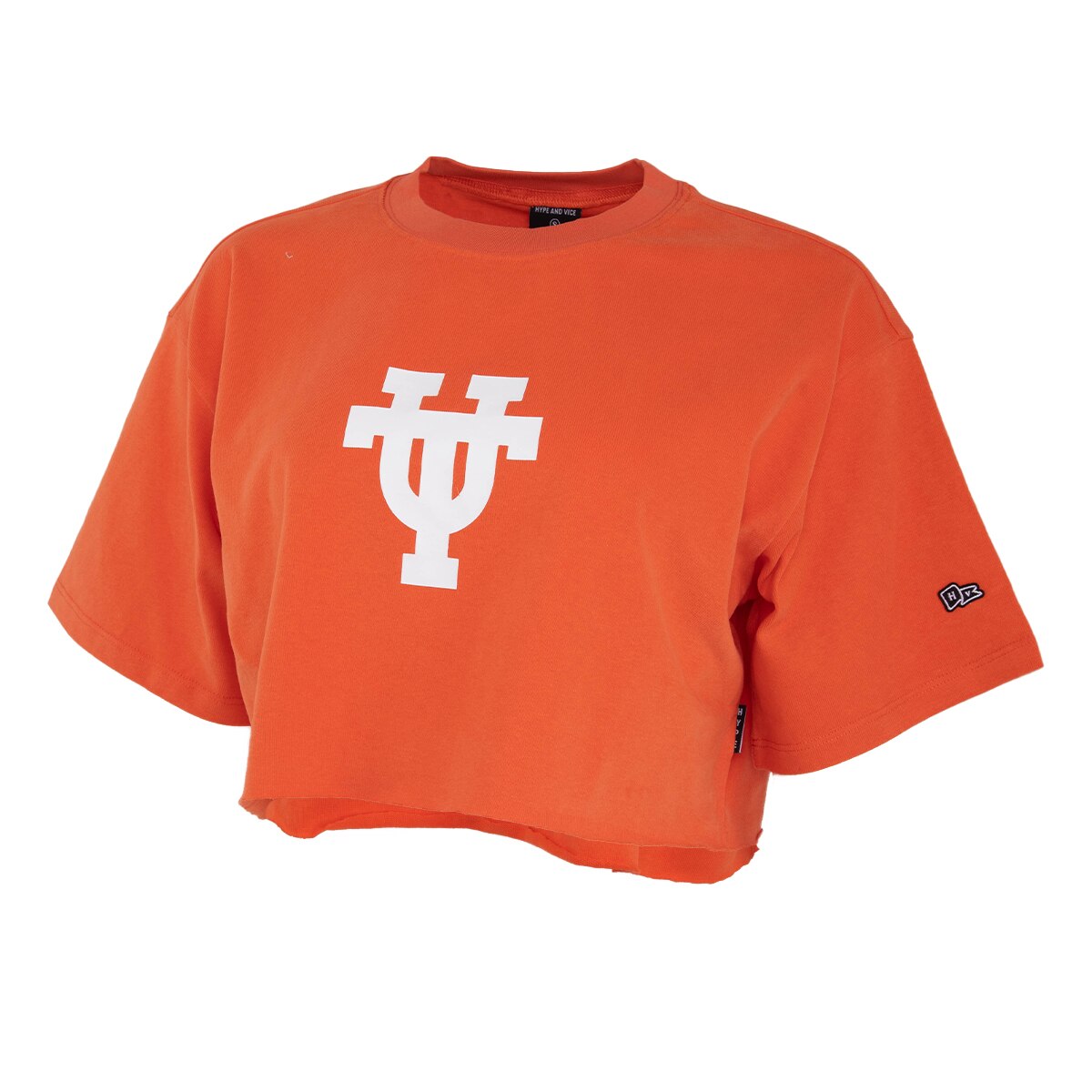 Hype And Vice Texas Longhorns Track Cropped Tee