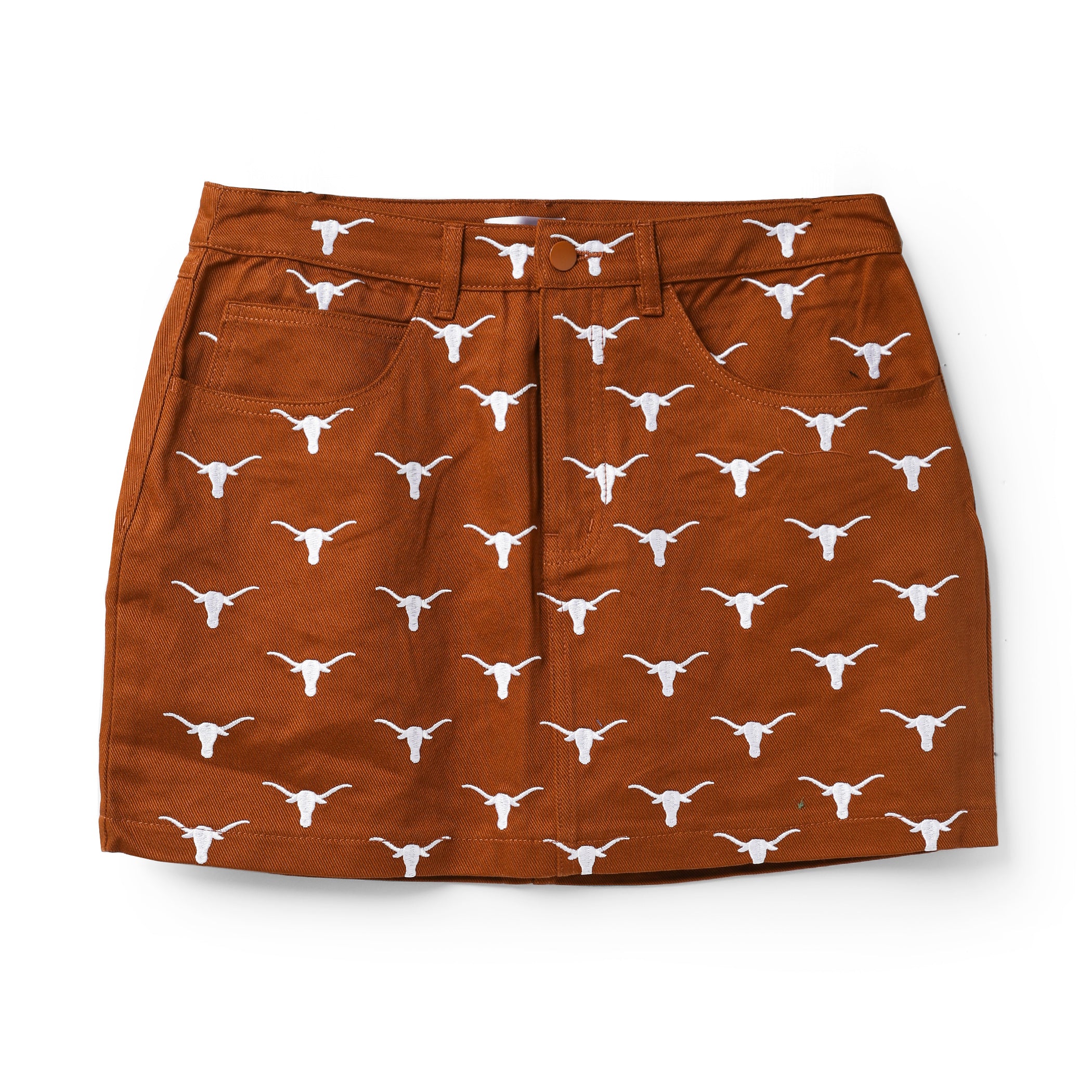 Stewart Simmons Texas Longhorns Tailgate Twill Mini Skirt