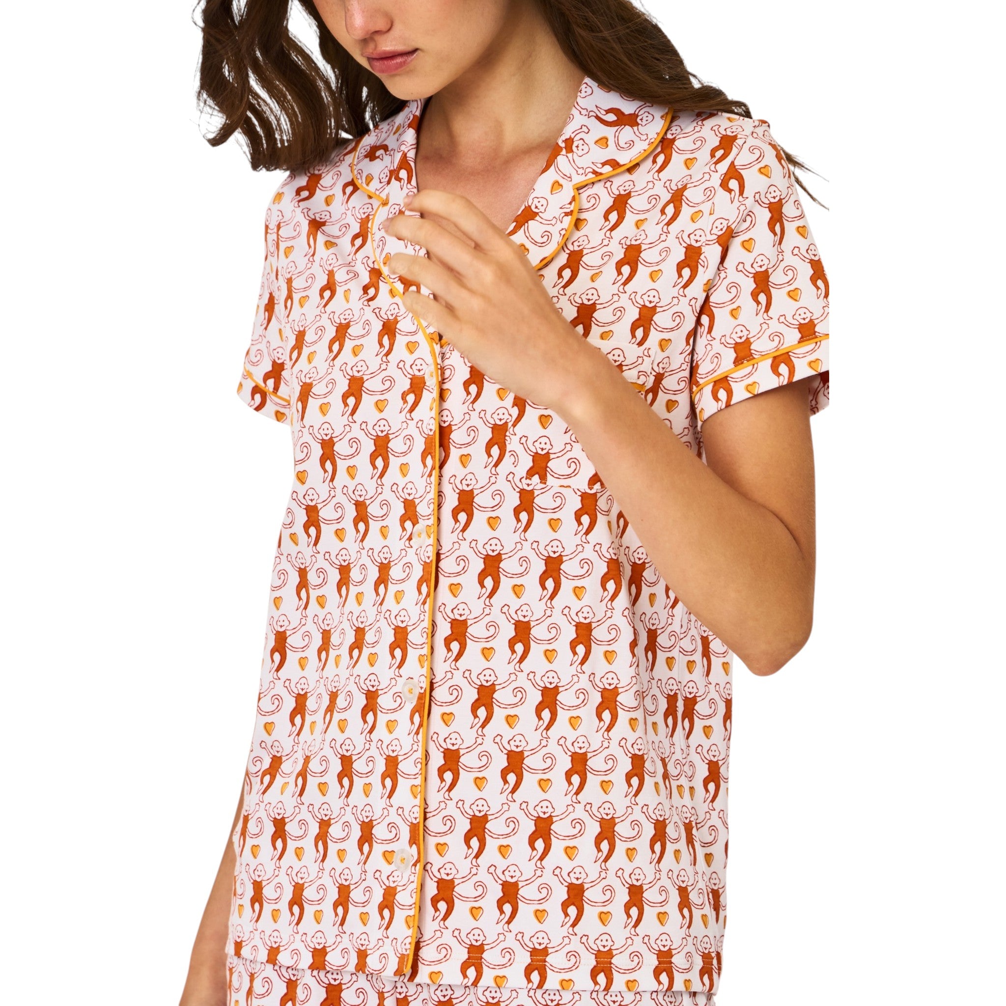 Roller Rabbit Lovely Monkey Polo Pajama Set