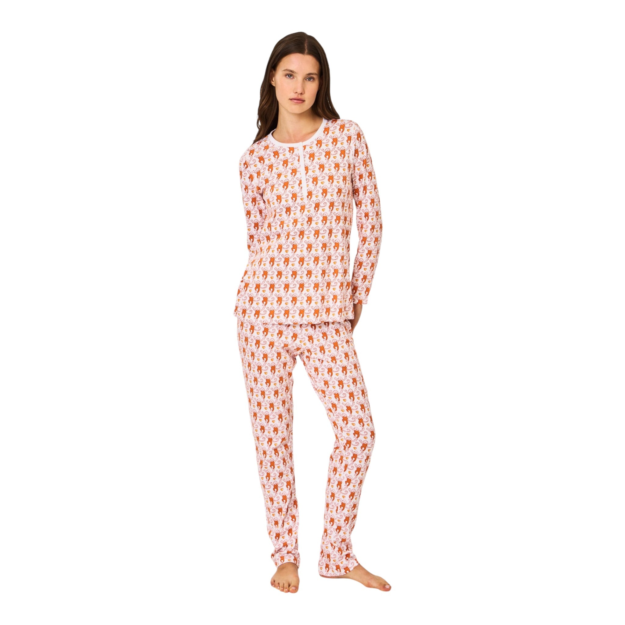 Roller Rabbit Lovely Monkey Classic Pajama Set