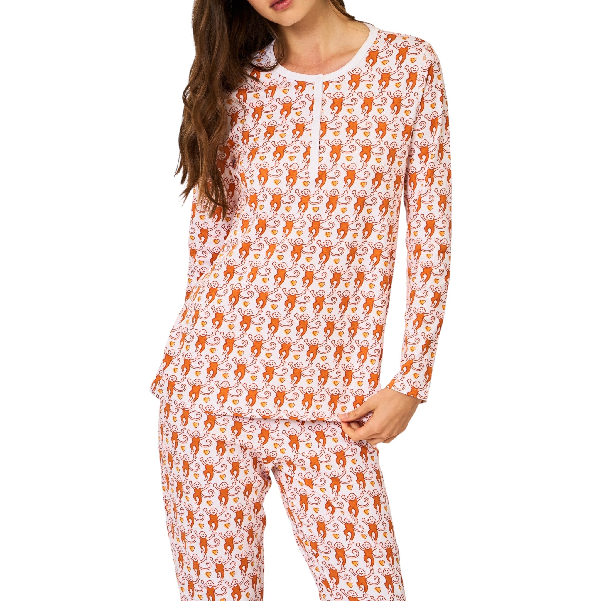 Roller Rabbit Lovely Monkey Classic Pajama Set