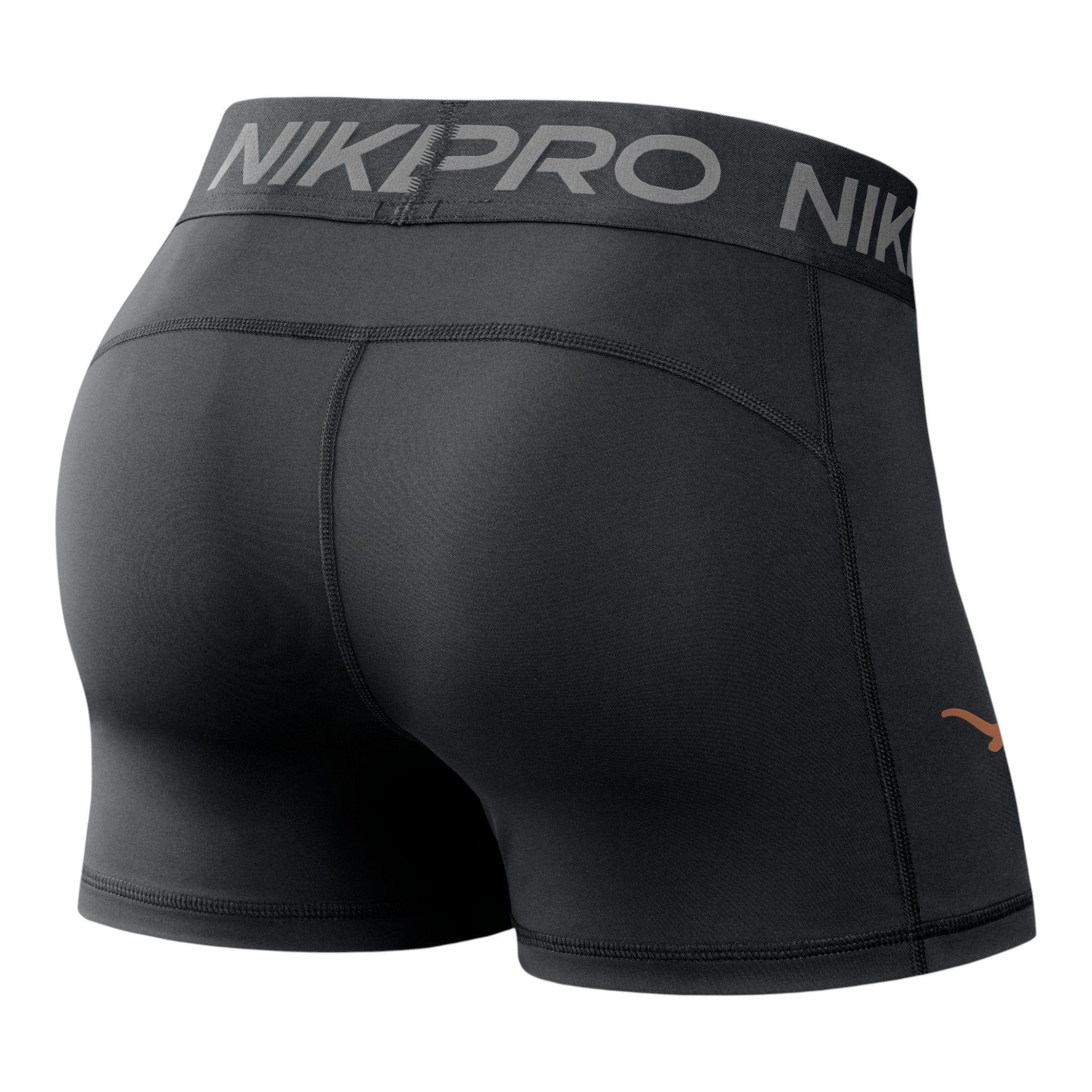 Nike Texas Longhorns Women's Pro Dri-Fit Mid Rise Short - 3in