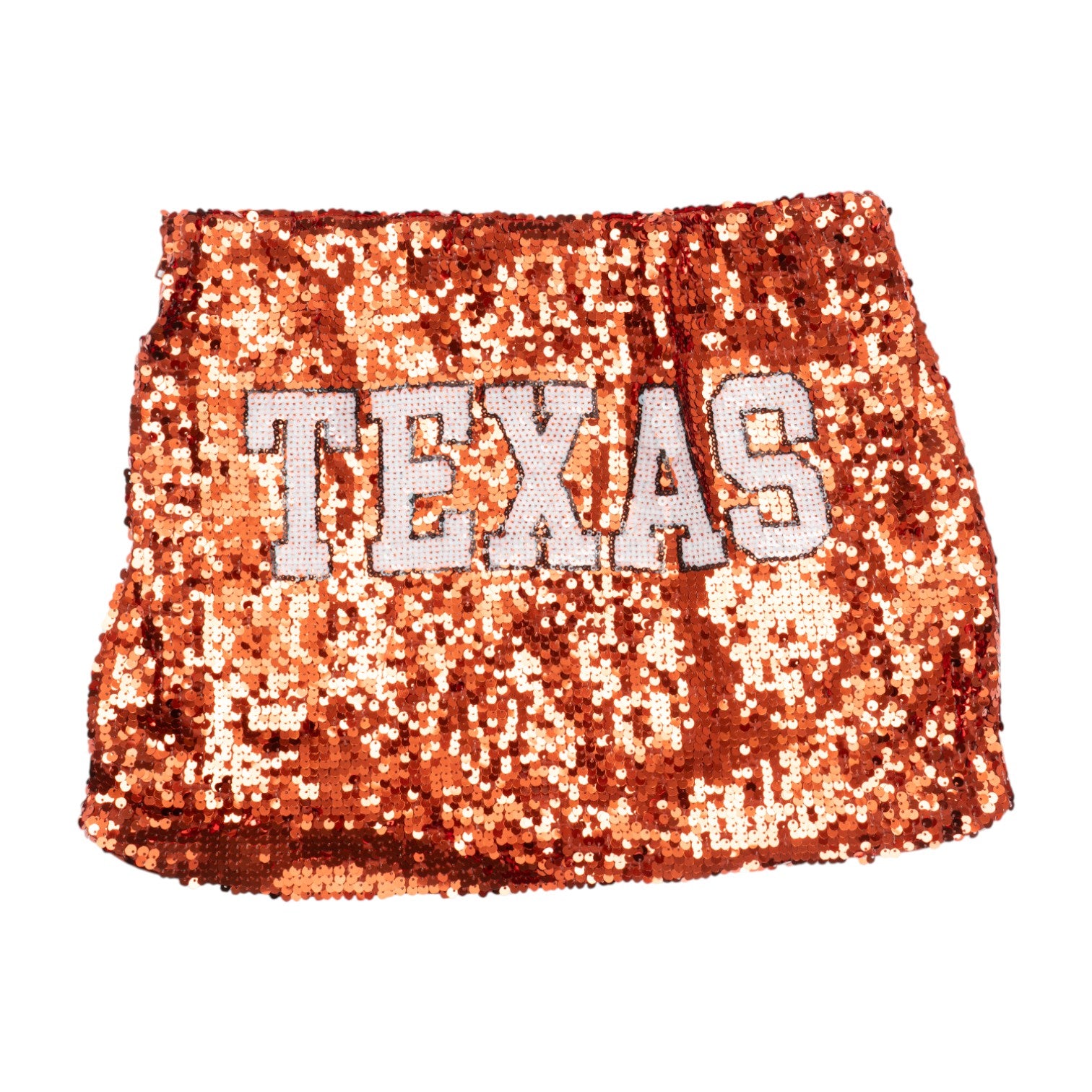Hype and Vice Texas Longhorns Sequin Mini Skirt