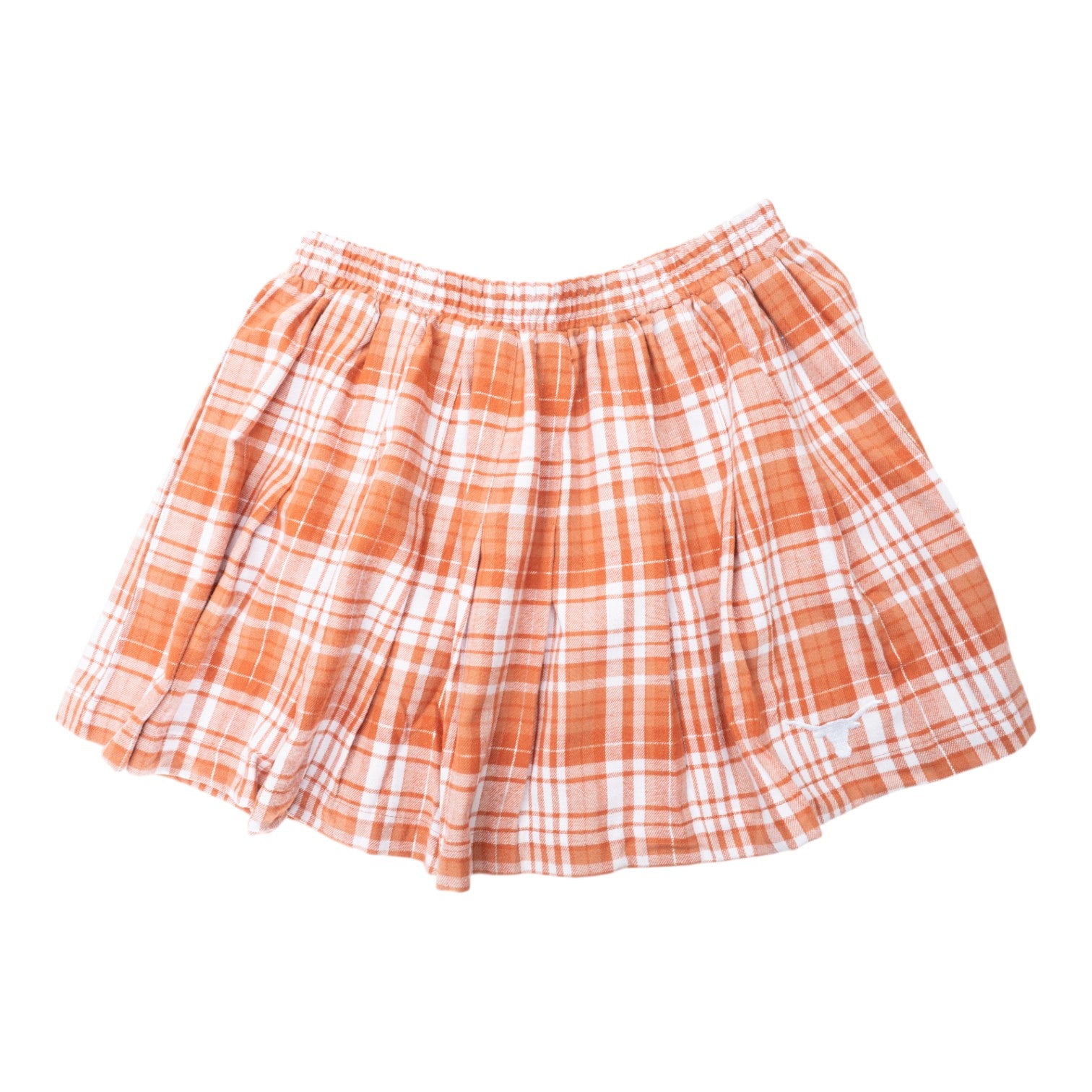 Texas Longhorns Laney Plaid Sleep Skirt