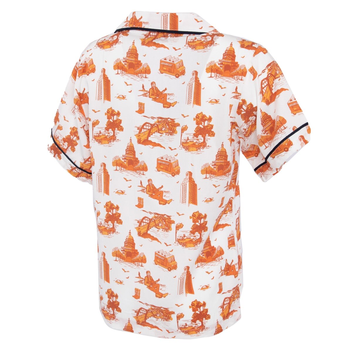 Texas Exes Katie Kime Austin Toile Pajama Set