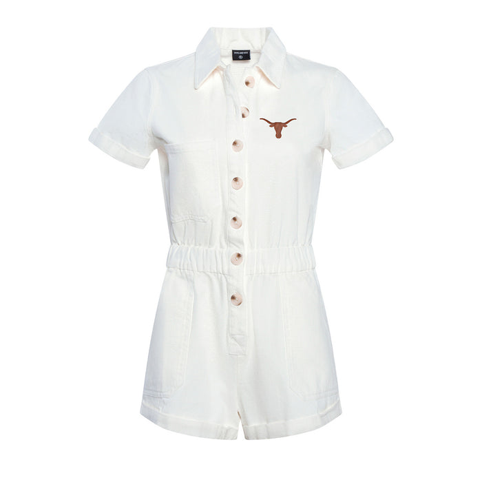 Hype And Vice Texas Longhorns Denim Romper