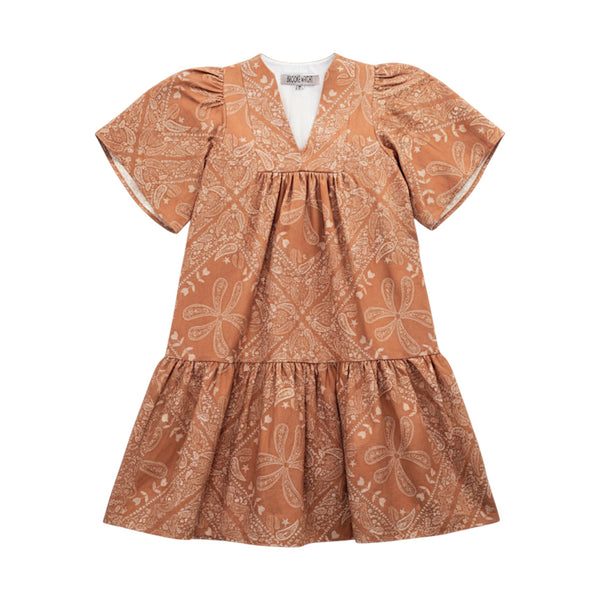 orange bandana dress Bandana Print Cotton Mini Dress