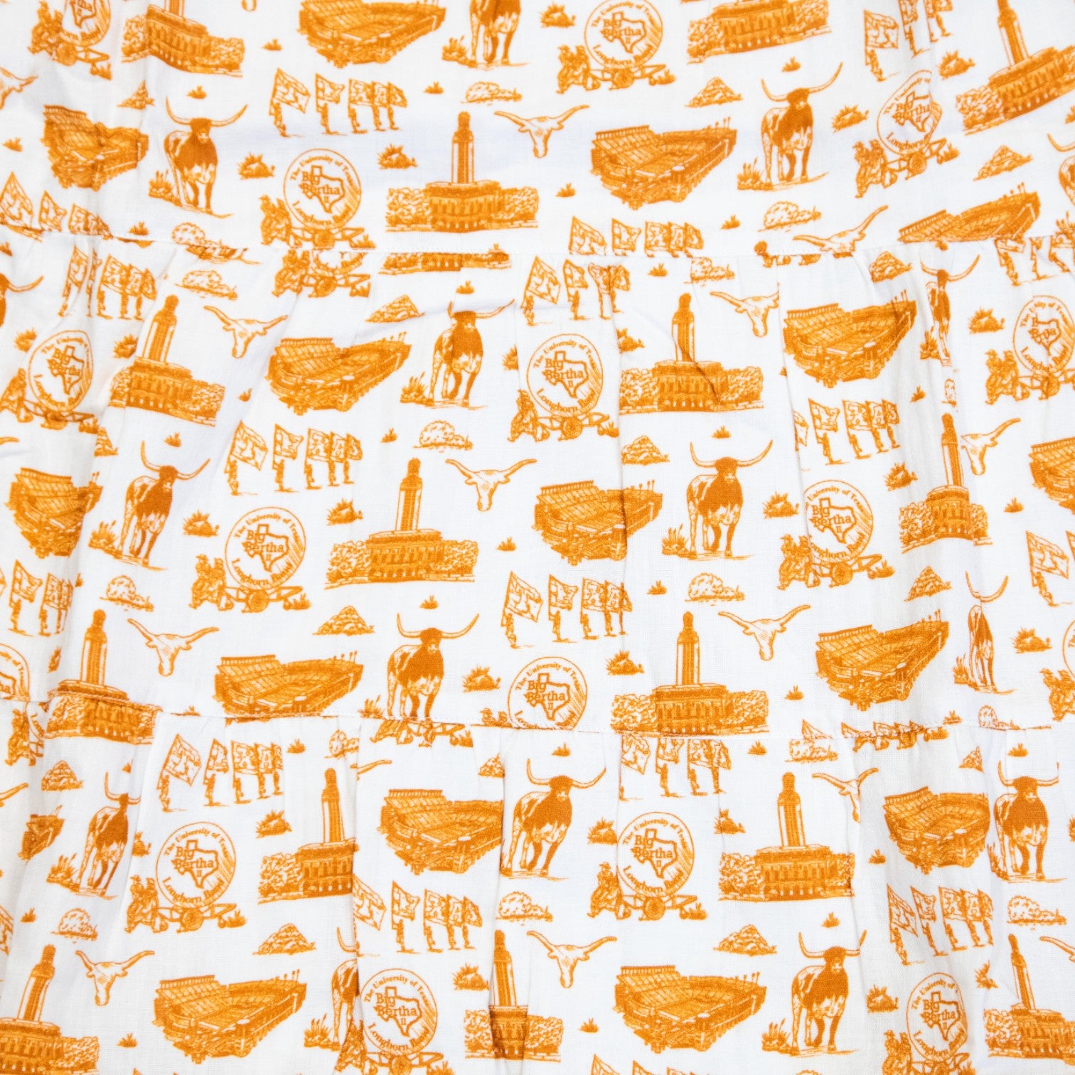 Stewart Simmons Toile Flutter Sleeve Dress