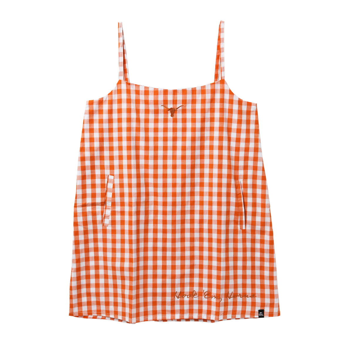 Hype and Vice Texas Longhorns Gingham Skort Dress