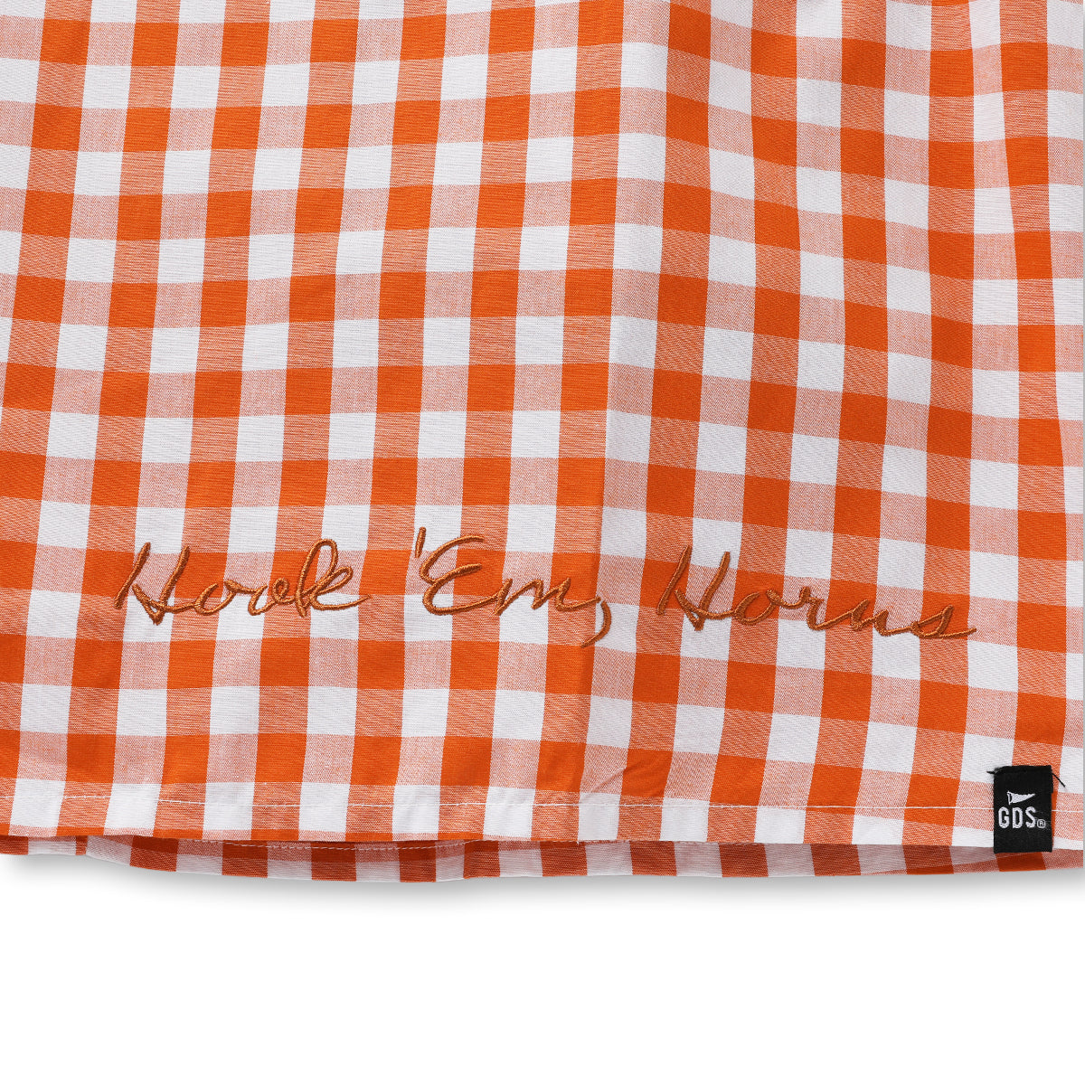 Hype and Vice Texas Longhorns Gingham Skort Dress