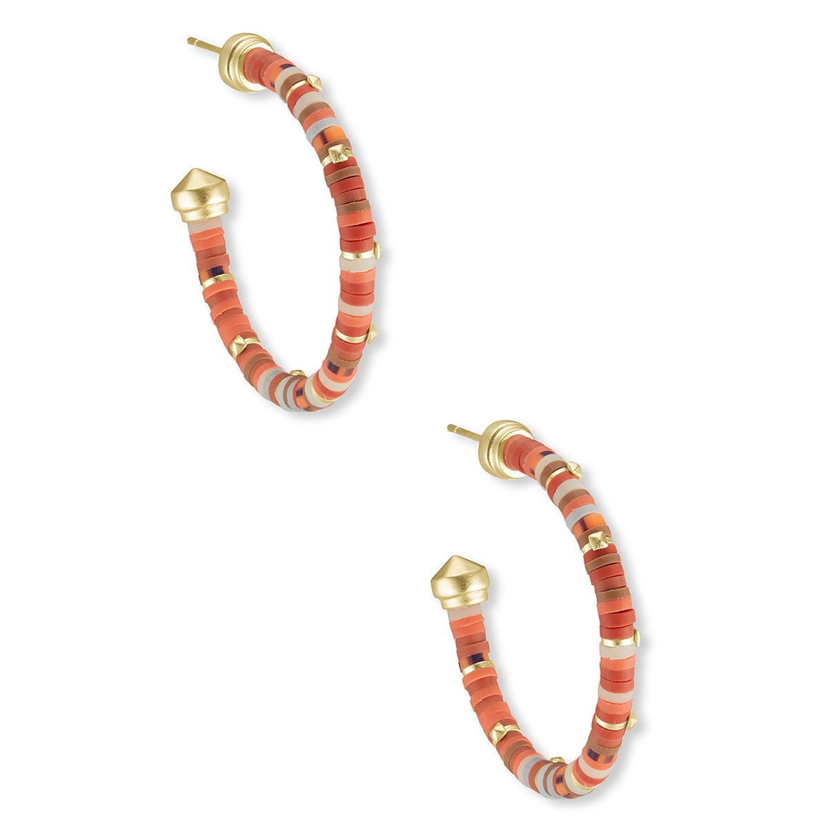Reece Gold Small Hoop Earrings in Goldstone Mix