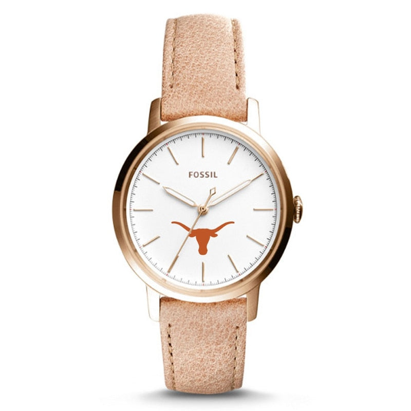Fossil Texas Longhorns Ladies Neely Sand Leather Watch