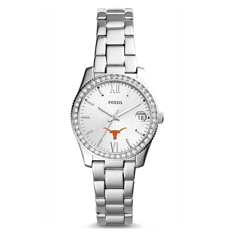 Fossil Texas Longhorns Ladies Scarlette Mini Stainless Steel Watch