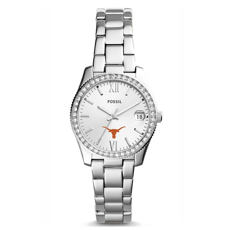Fossil Texas Longhorns Ladies Scarlette Mini Stainless Steel Watch