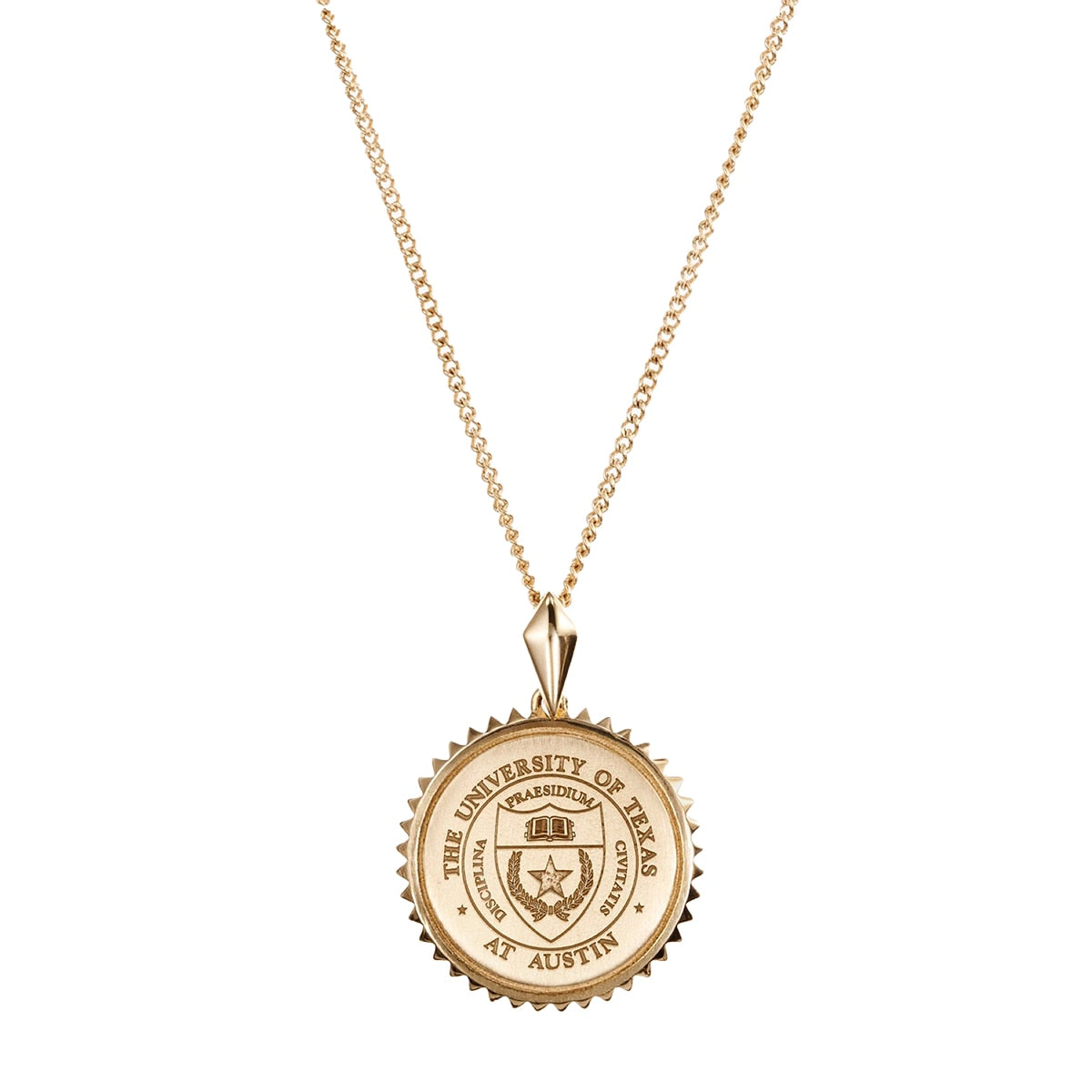 University of Texas Sunburst Crest Necklace