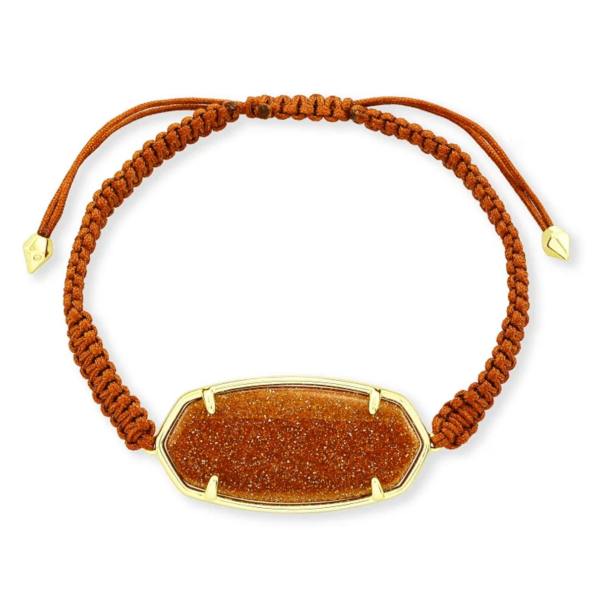 Kendra Scott Elle Gold Friendship Bracelet in Goldstone