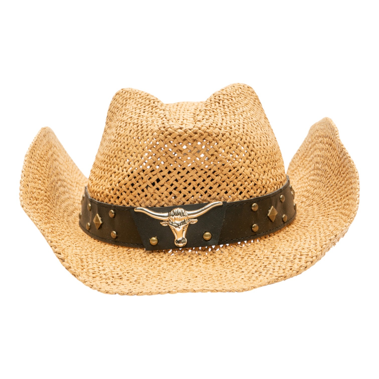 Texas Longhorns Head Straw Cowboy Hat