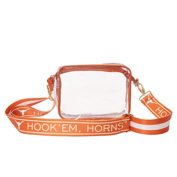 Texas Longhorns Bridget Hook' Em Strap Clear Bag