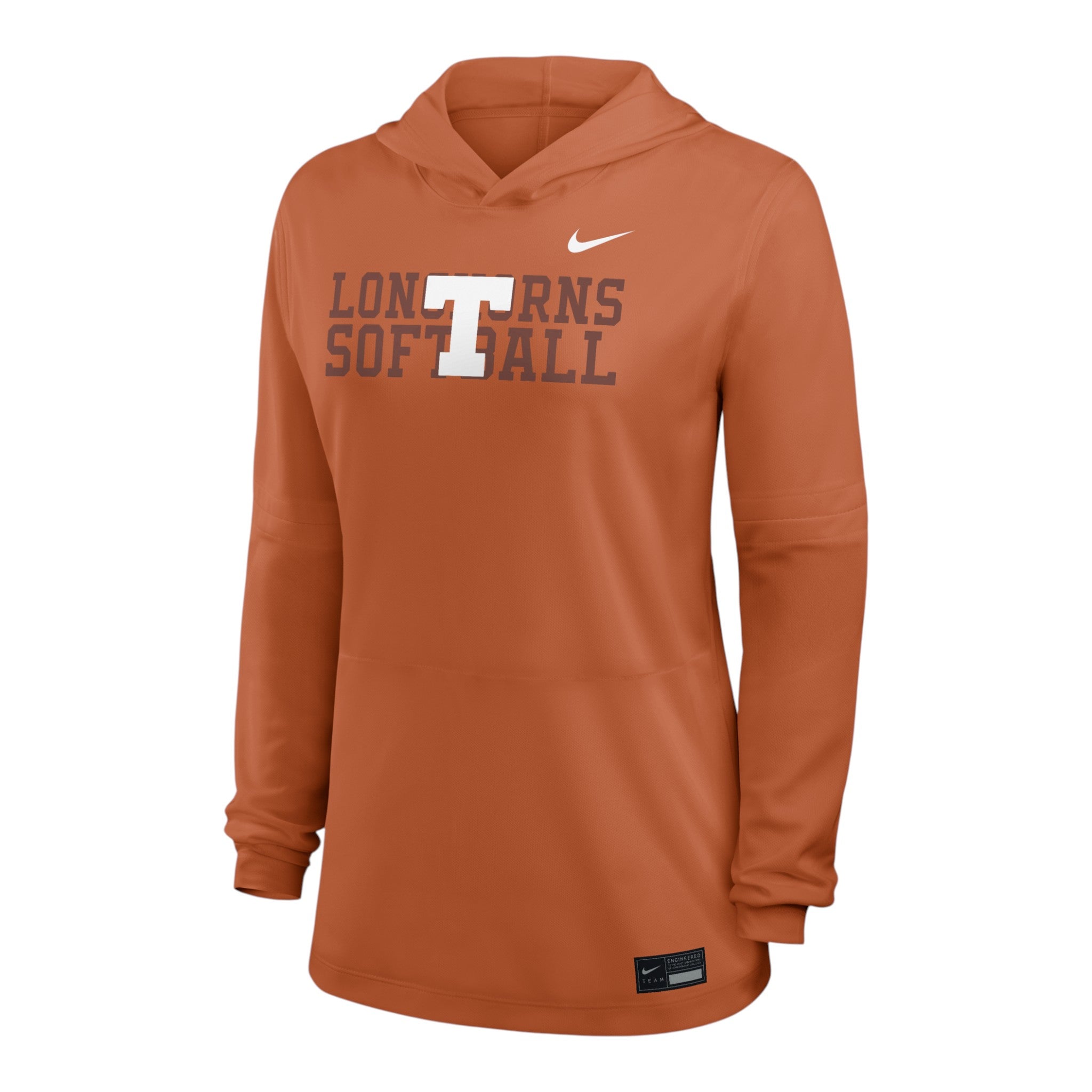 Nike Texas Longhorns Light Weight Hooded Softball Top