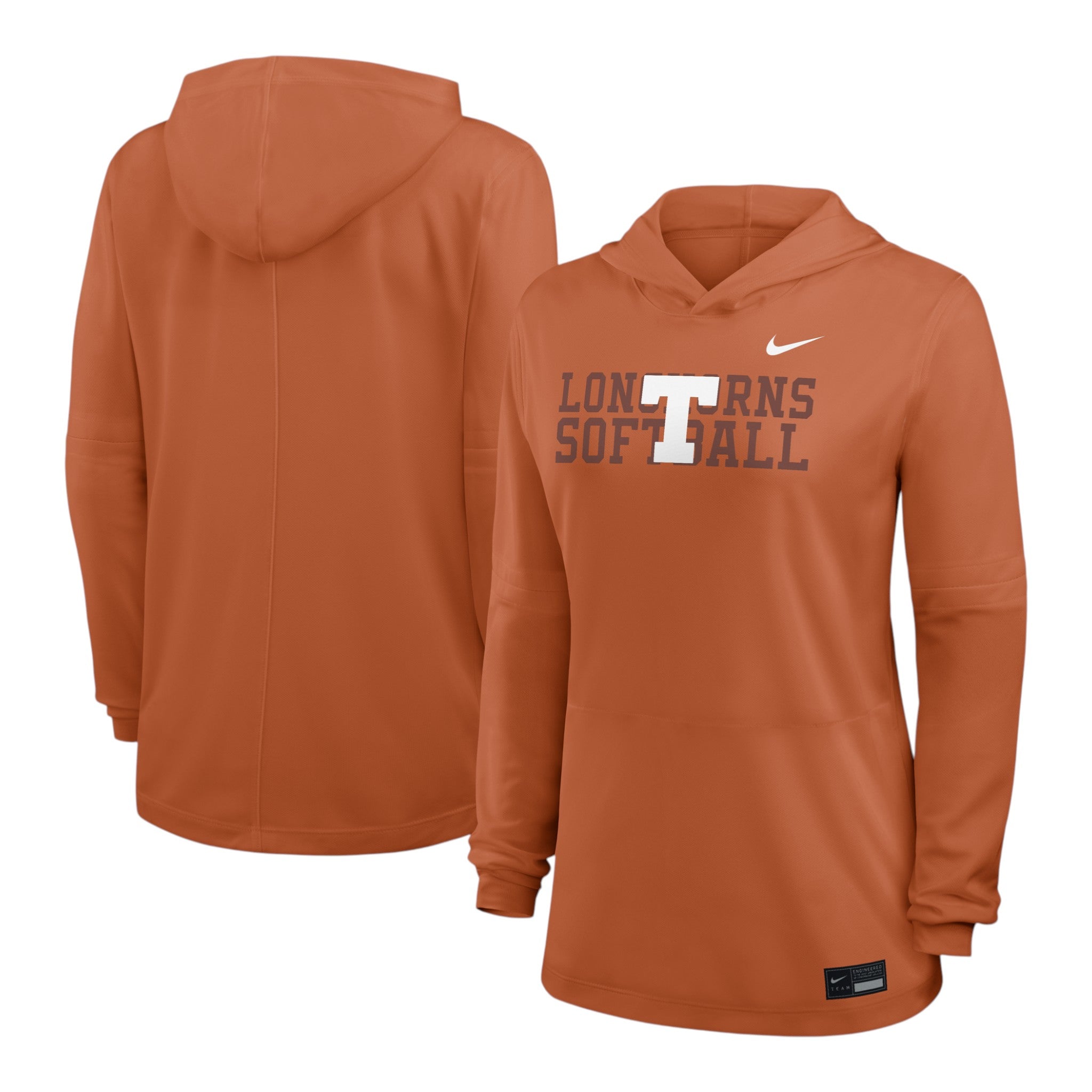 Nike Texas Longhorns Light Weight Hooded Softball Top