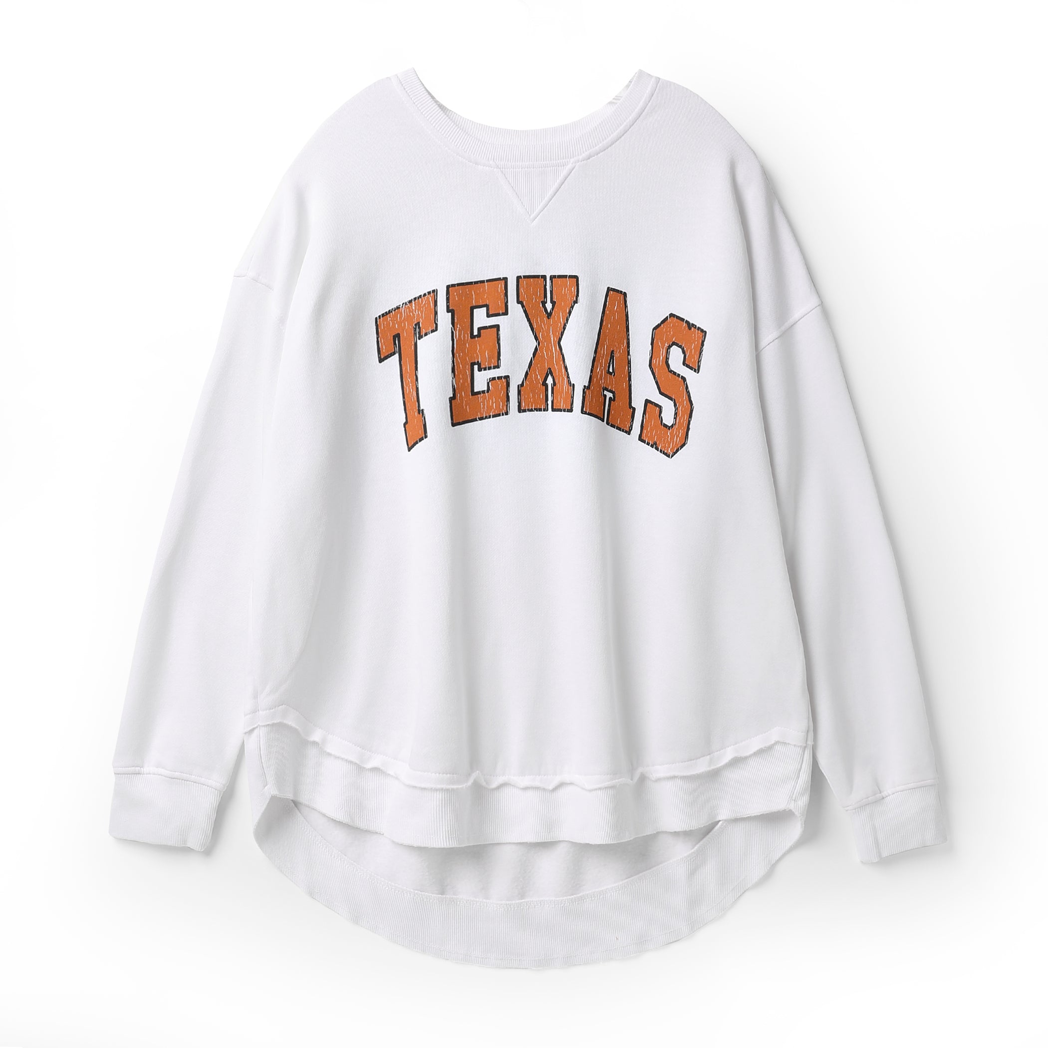 Chicka-D Arch Texas Distressed Campus Pullover