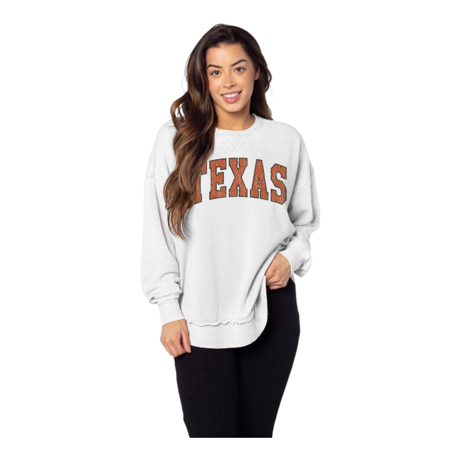 Chicka-D Arch Texas Distressed Campus Pullover