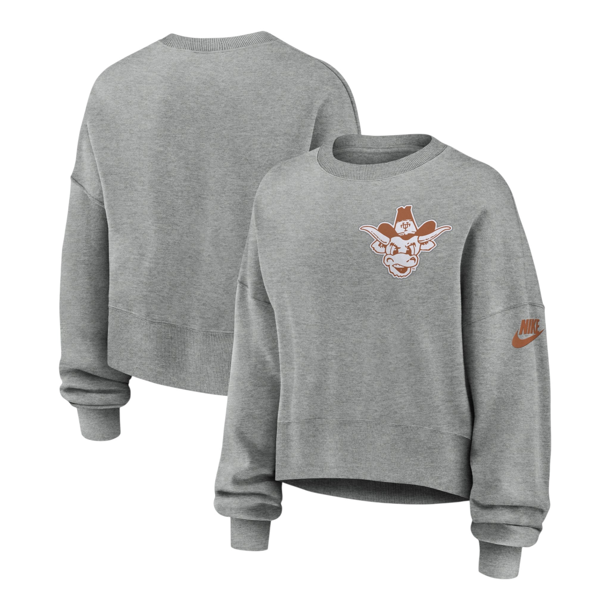 Nike Texas Longhorns Women's Legacy Logo Phoenix Oversized Crew