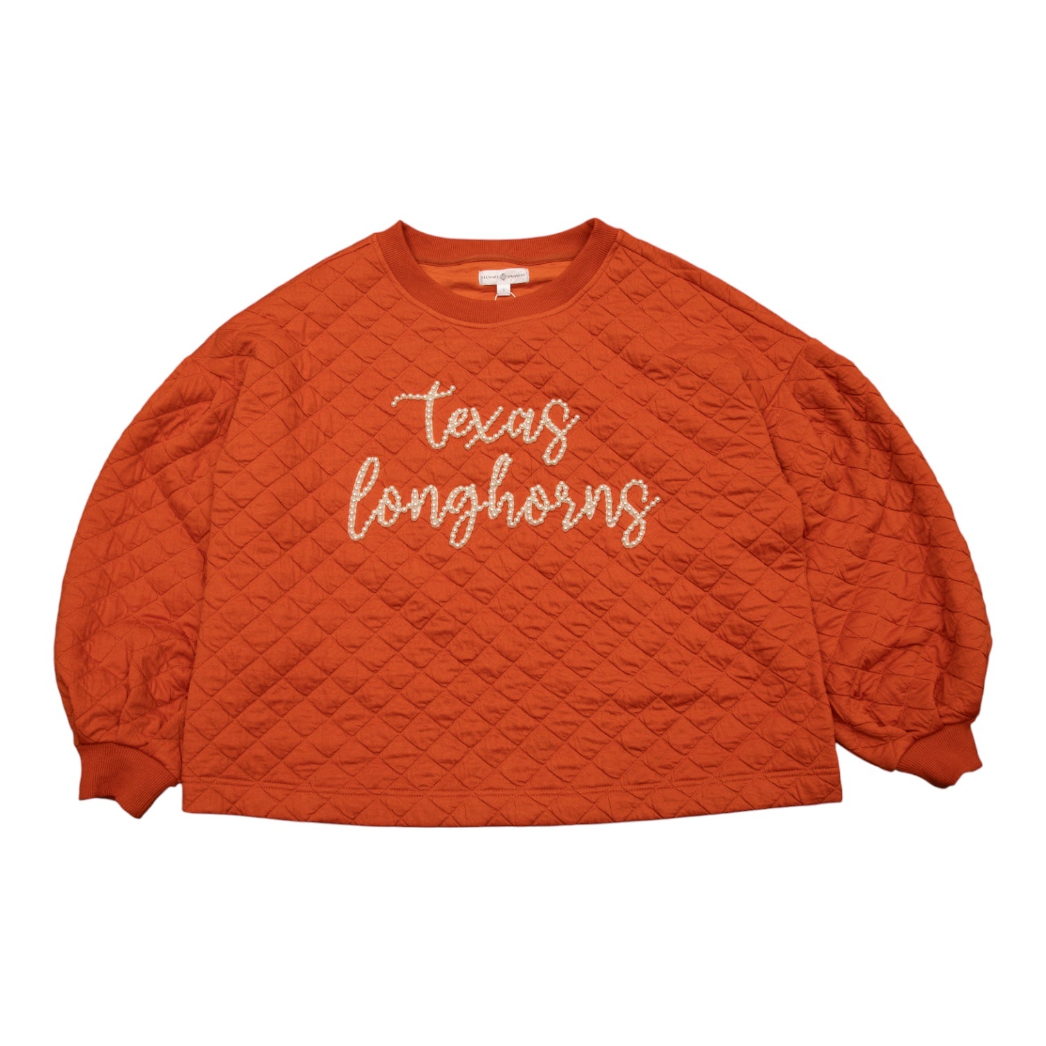 Stewart Simmons Texas Longhorns Campus Quilted Pearl Pullover