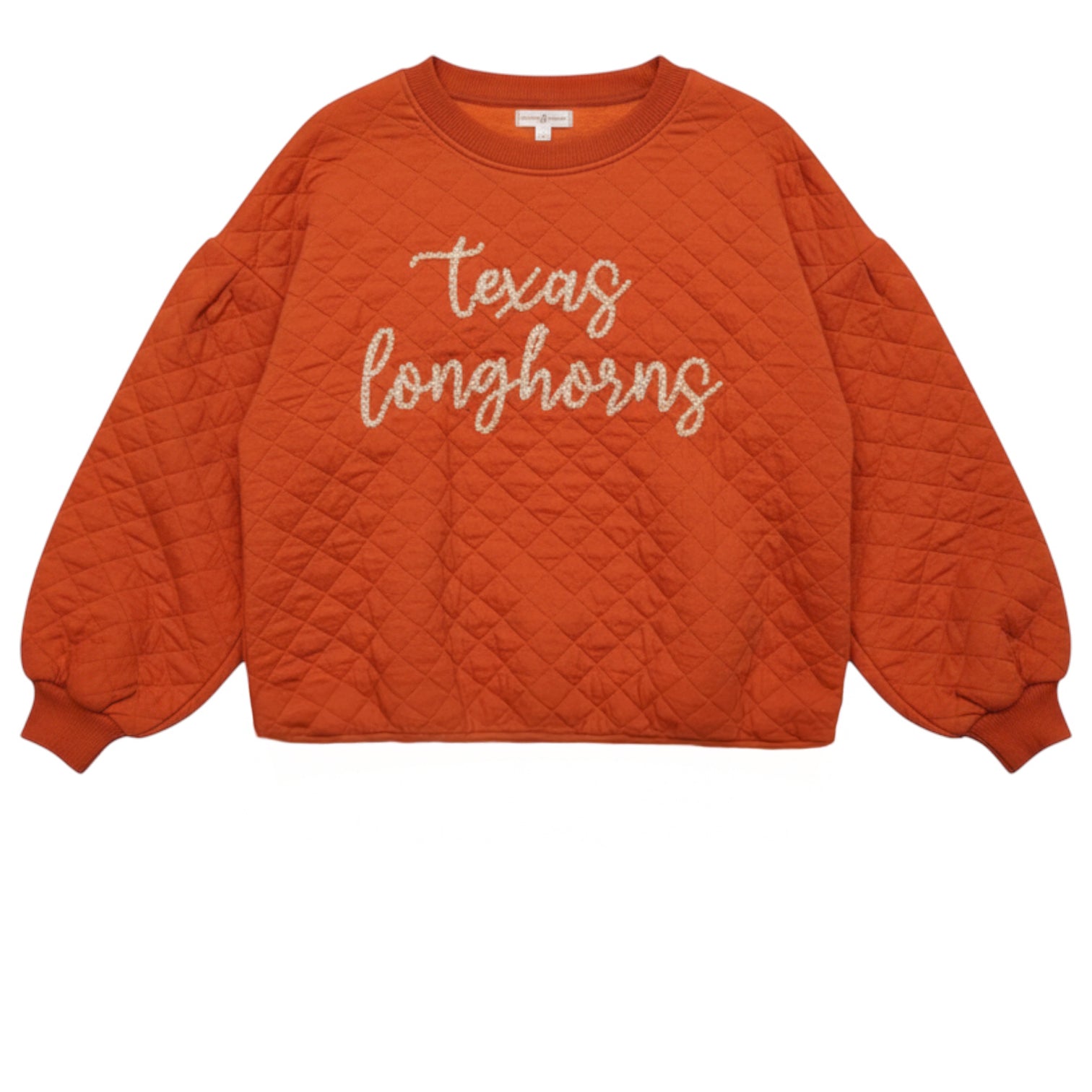 Stewart Simmons Texas Longhorns Campus Quilted Pearl Pullover