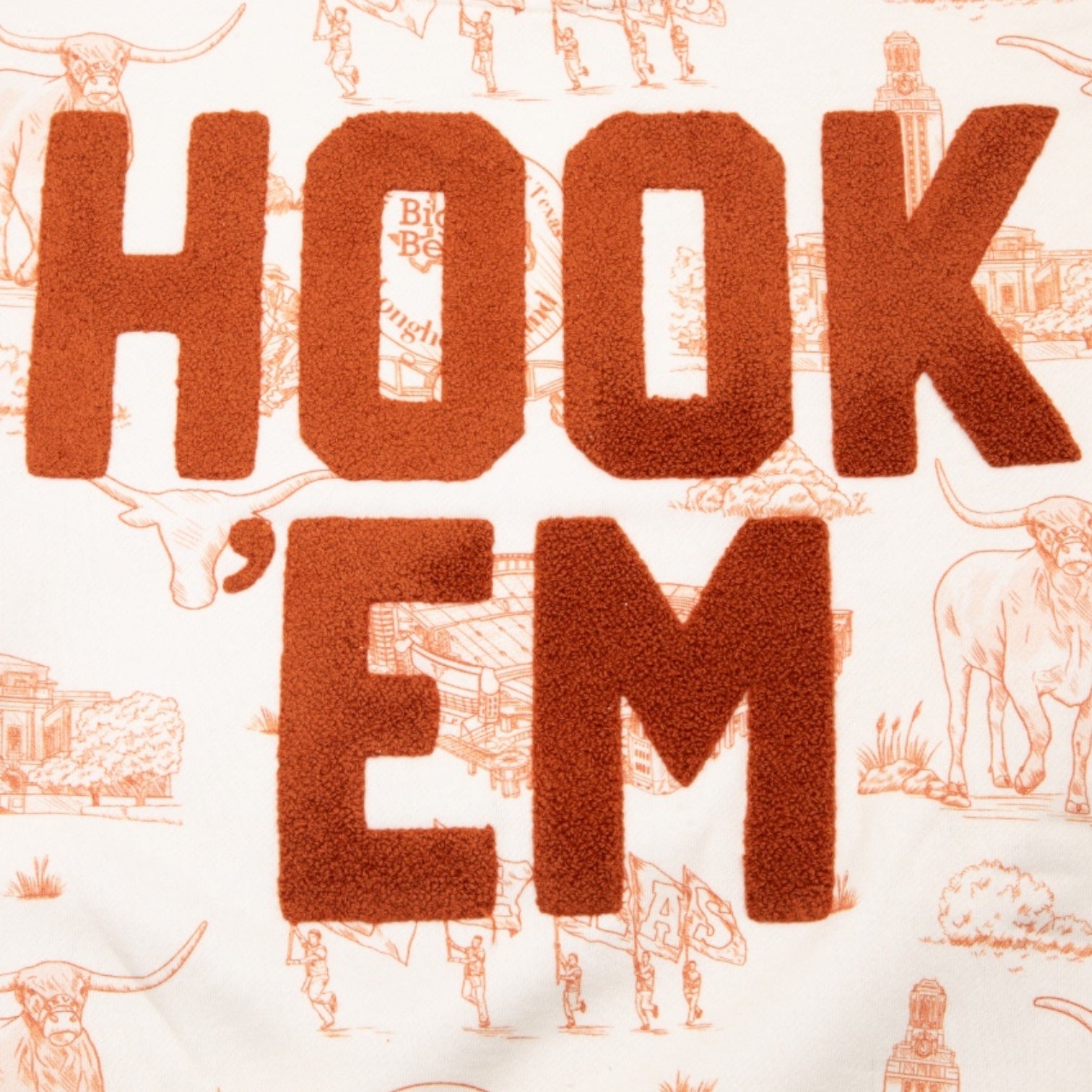 Stewart Simmons Texas Longhorns The Team Toile Pullover
