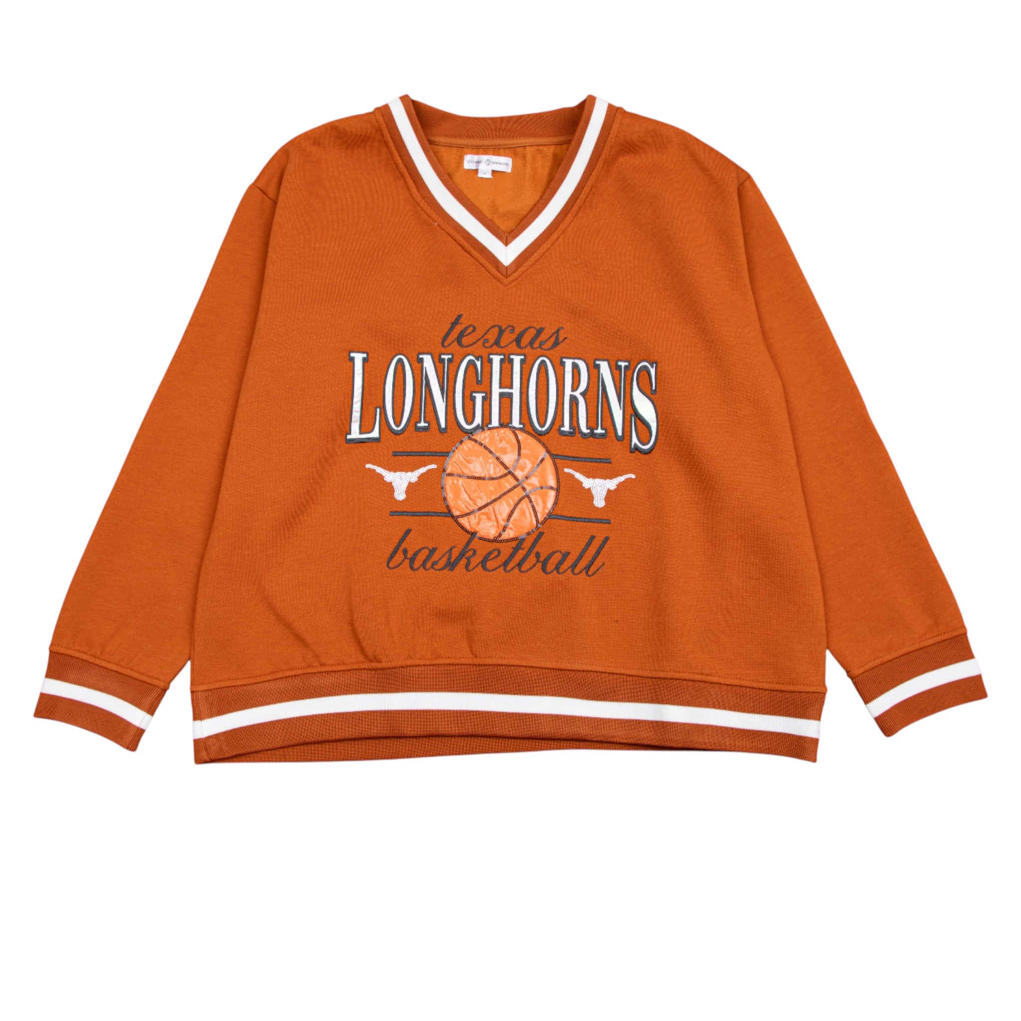 Stewart Simmons Texas Longhorns Courtside V-Neck Pullover