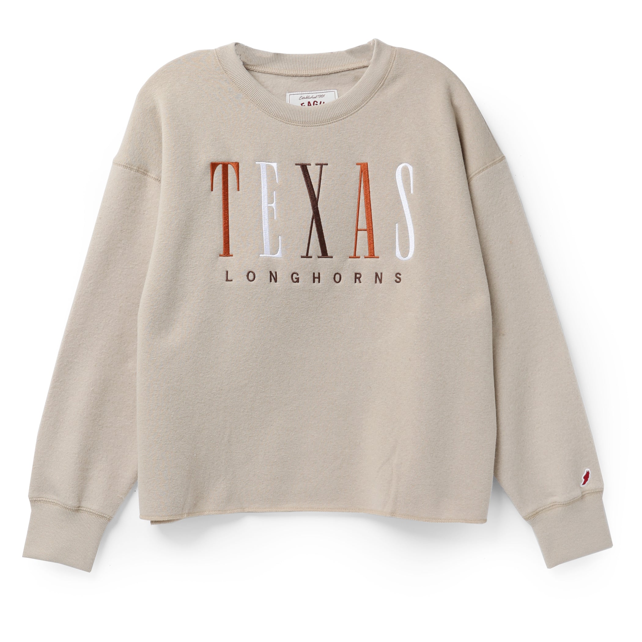 Texas Longhorns Reverse Fleece Midi Crew