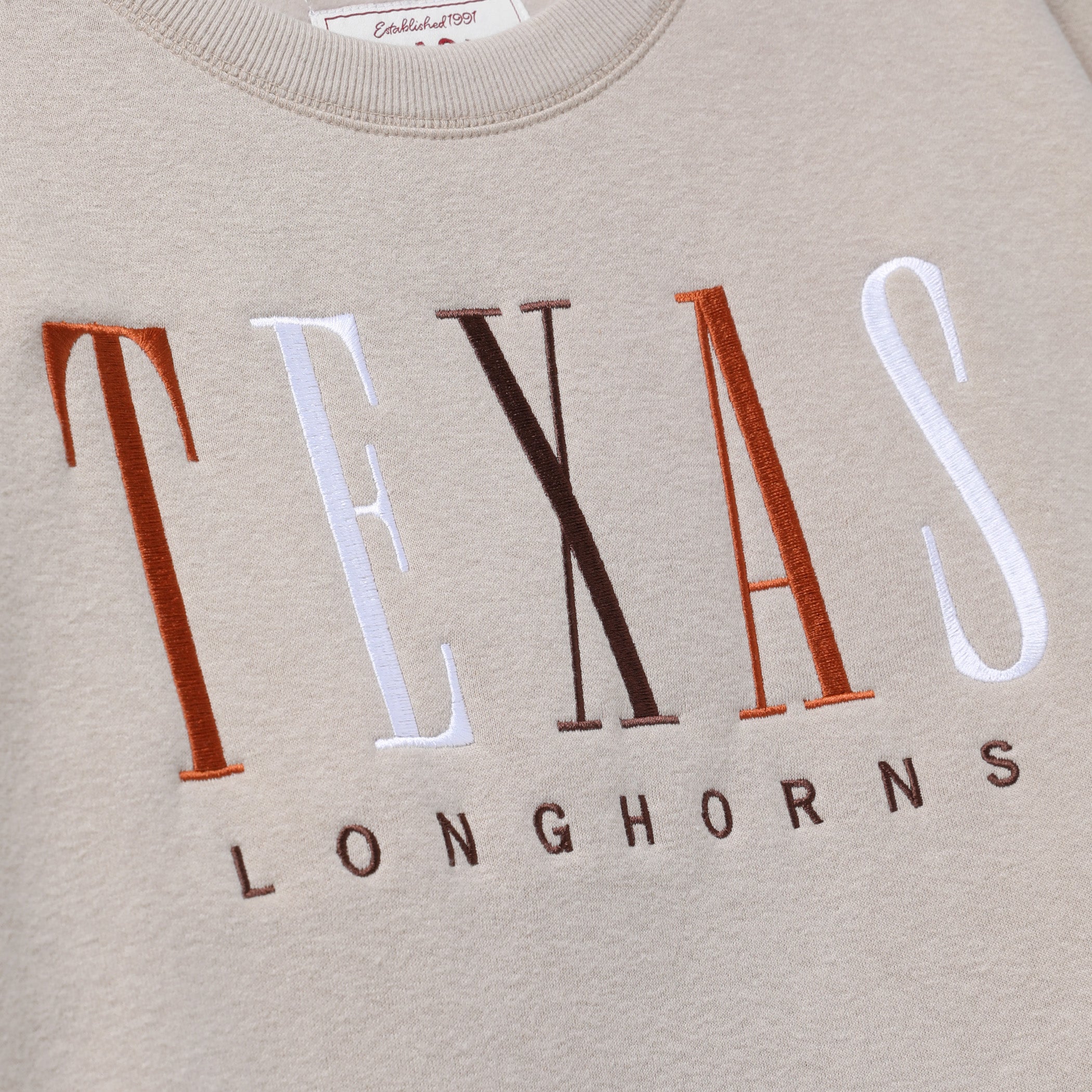 Texas Longhorns Reverse Fleece Midi Crew