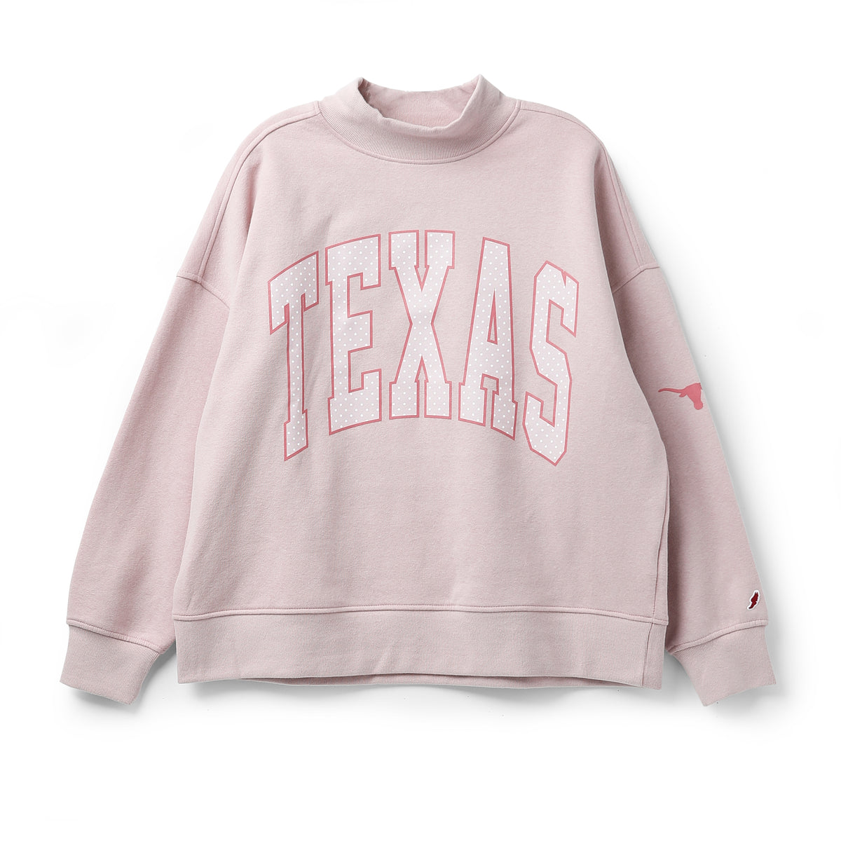 Texas Longhorns Polka Dot Diana Mock Neck