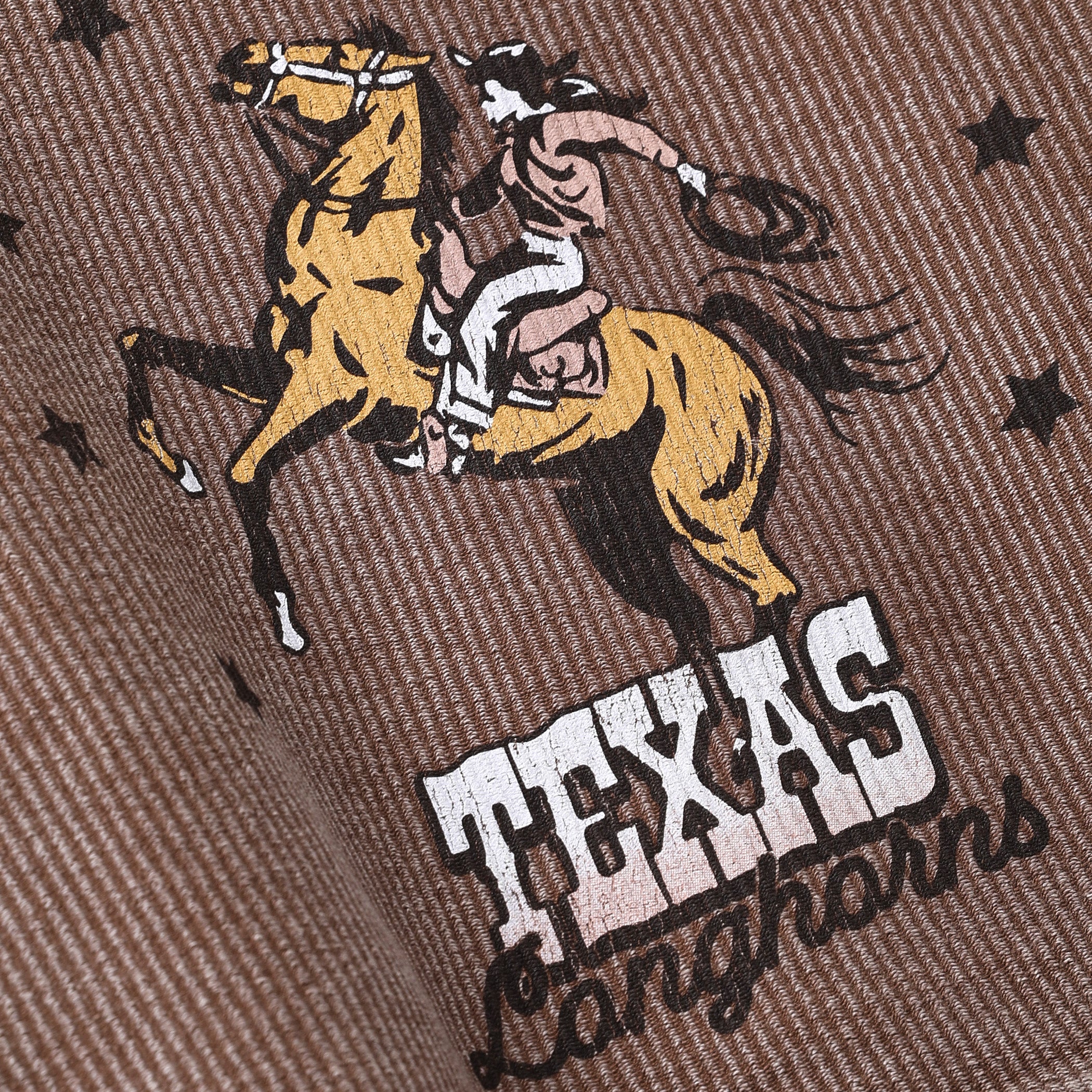 Chicka-D Texas Longhorns Rope Cowboy Corded Boxy Pullover