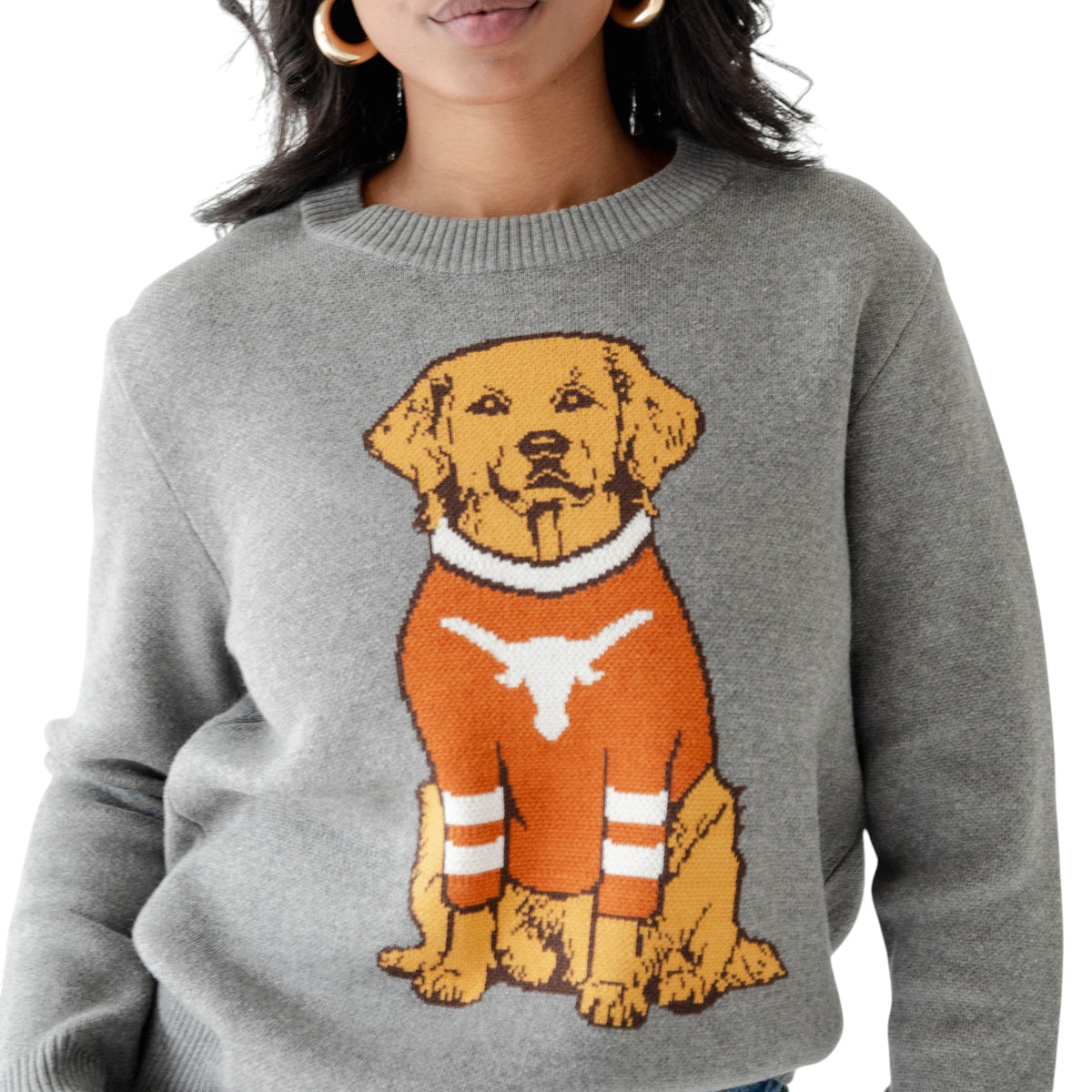 Texas Longhorns Women's Lucky Dog Crewneck Sweater