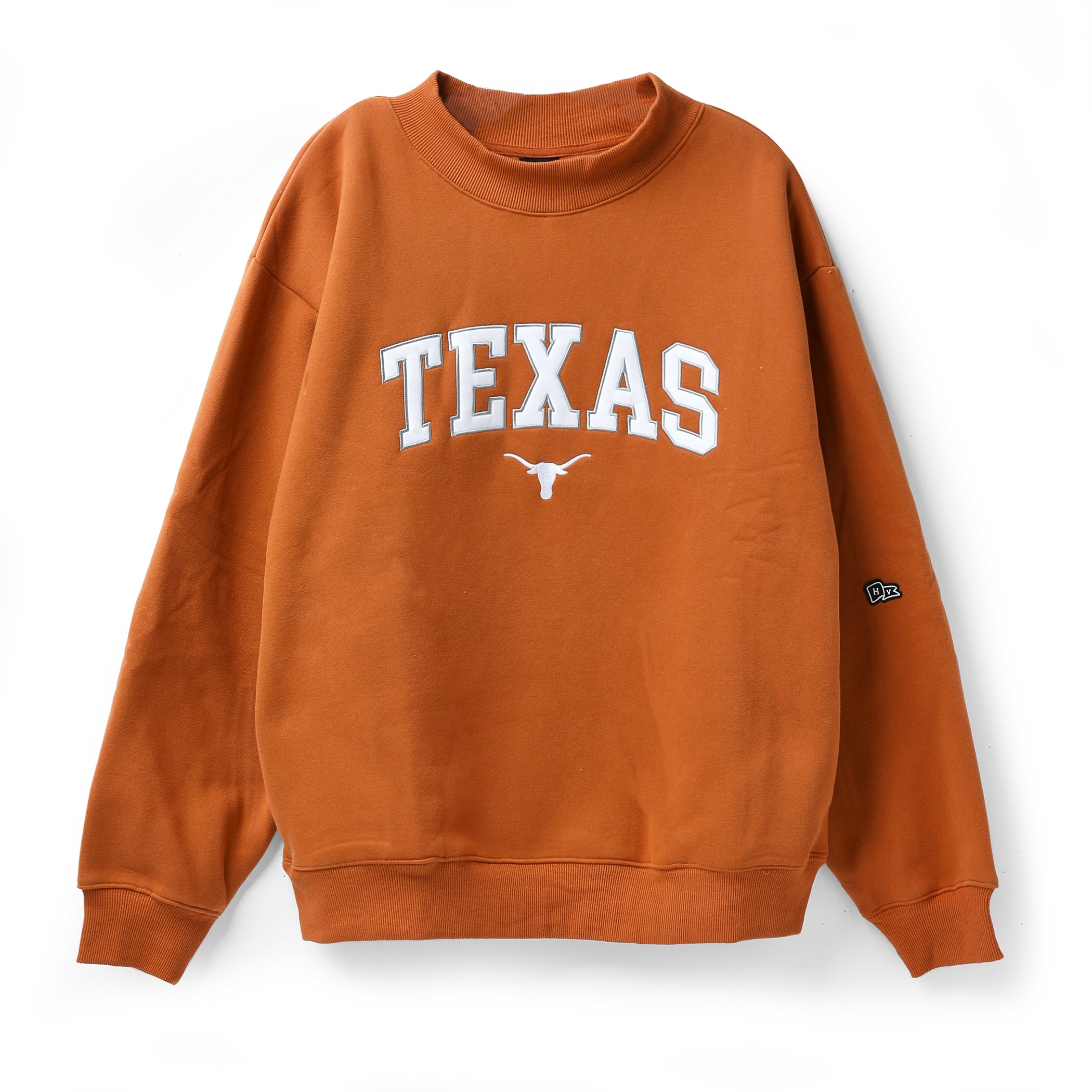 Hype and Vice Texas Longhorns Mock Neck Crewneck