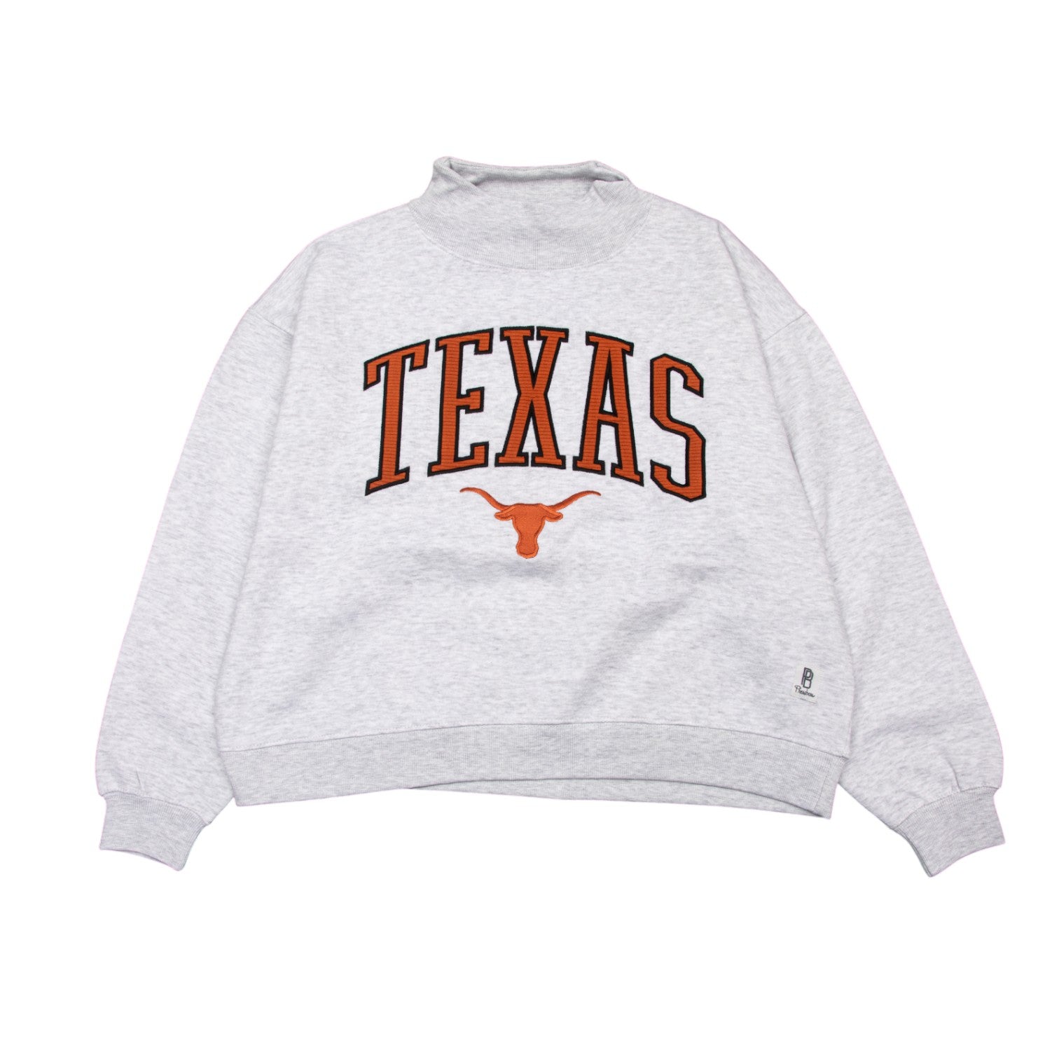 Texas Longhorns Mock Neck New Zealand Lingo Crew