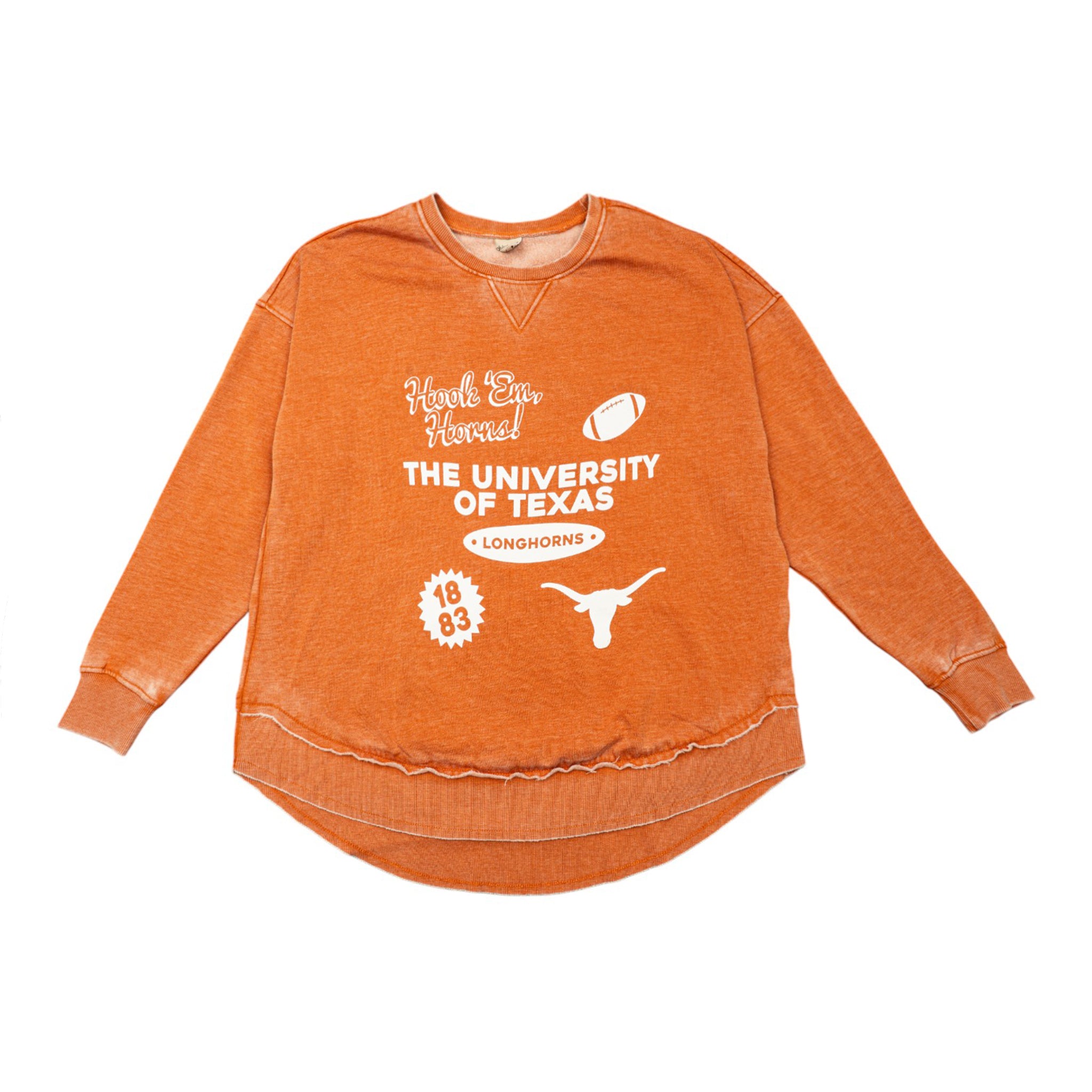Texas Longhorns Icons Burnout Campus Pullover
