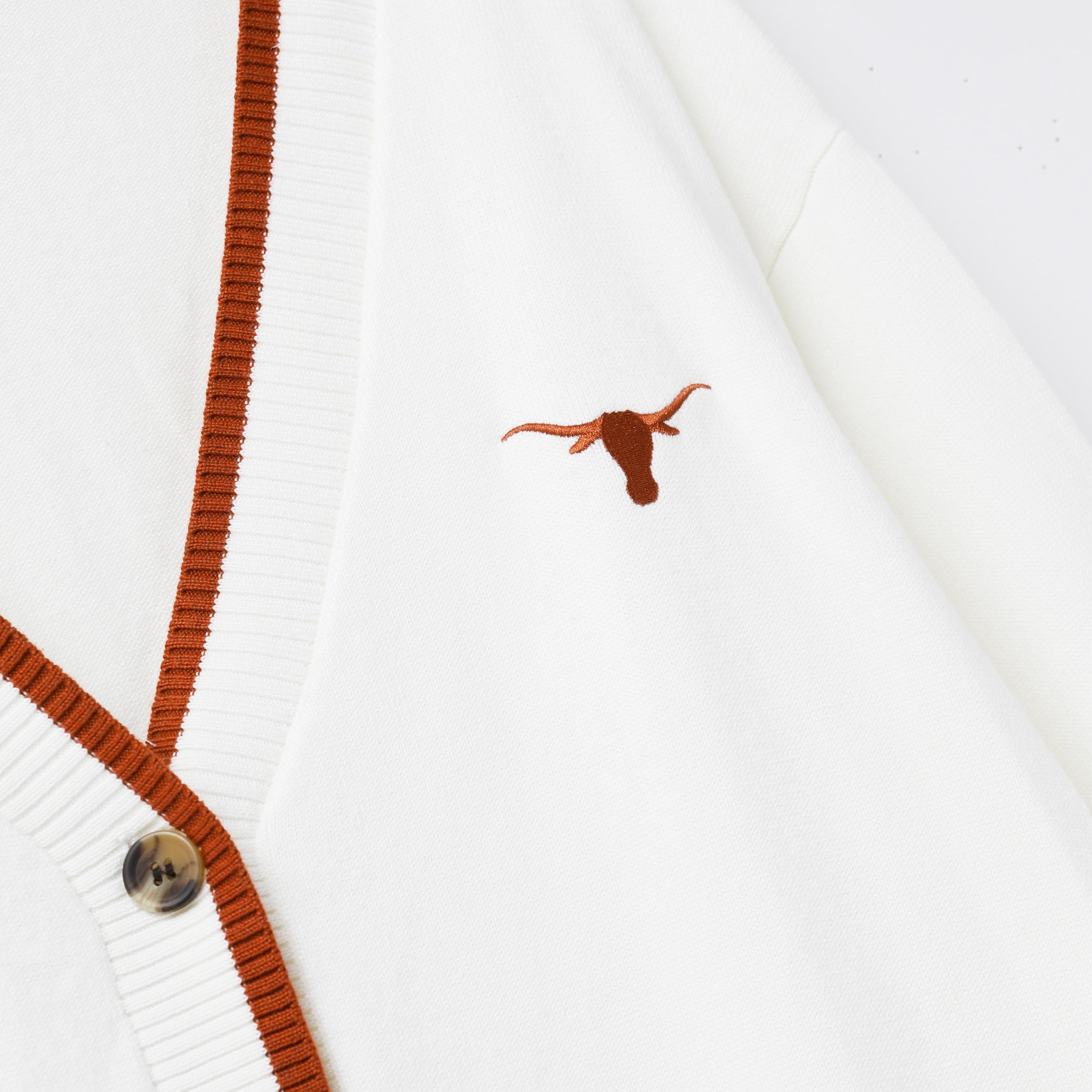 Stewart Simmons Texas Longhorns Ivy Embroidered Cardigan