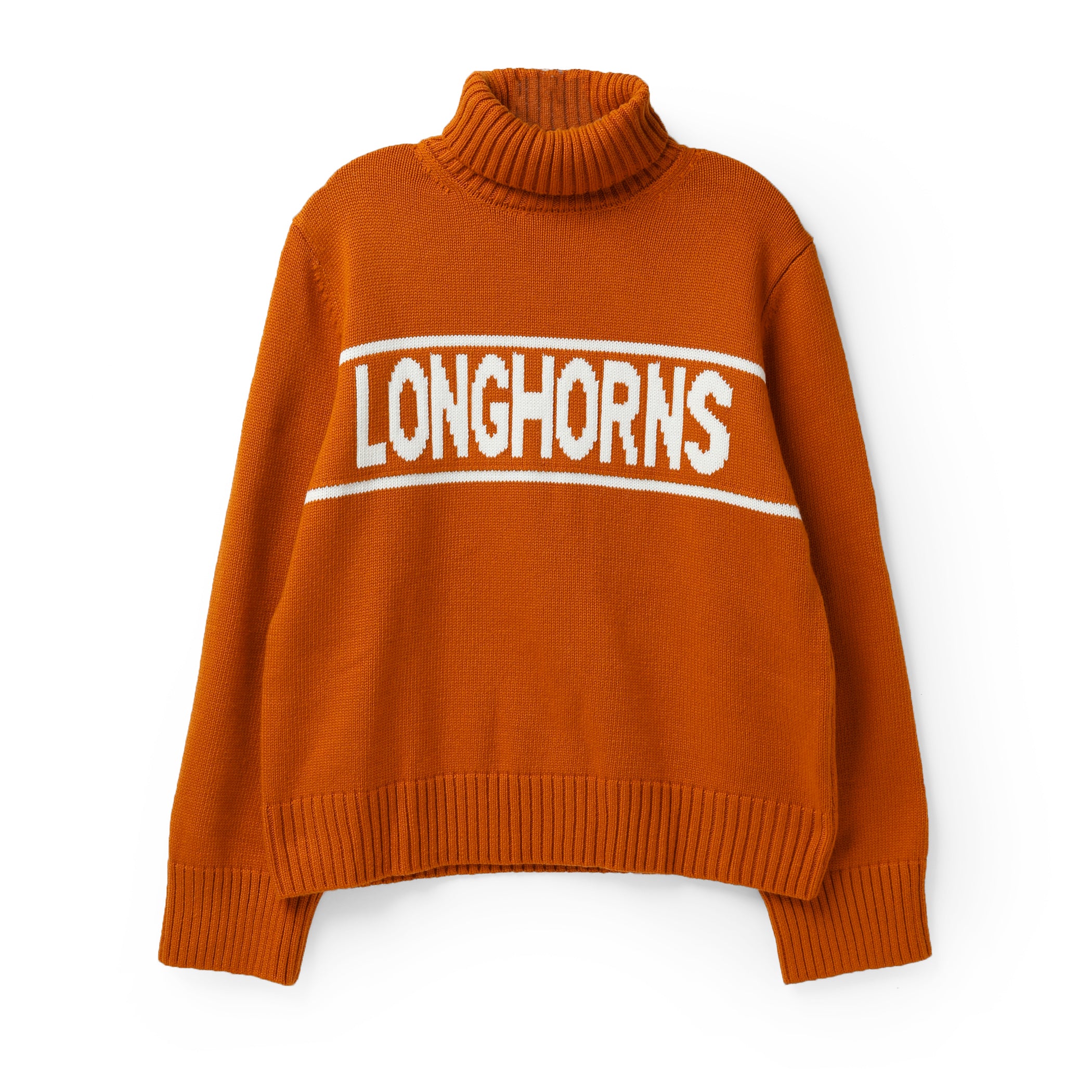 Texas Longhorns Railway Rolled Turtleneck Sweater