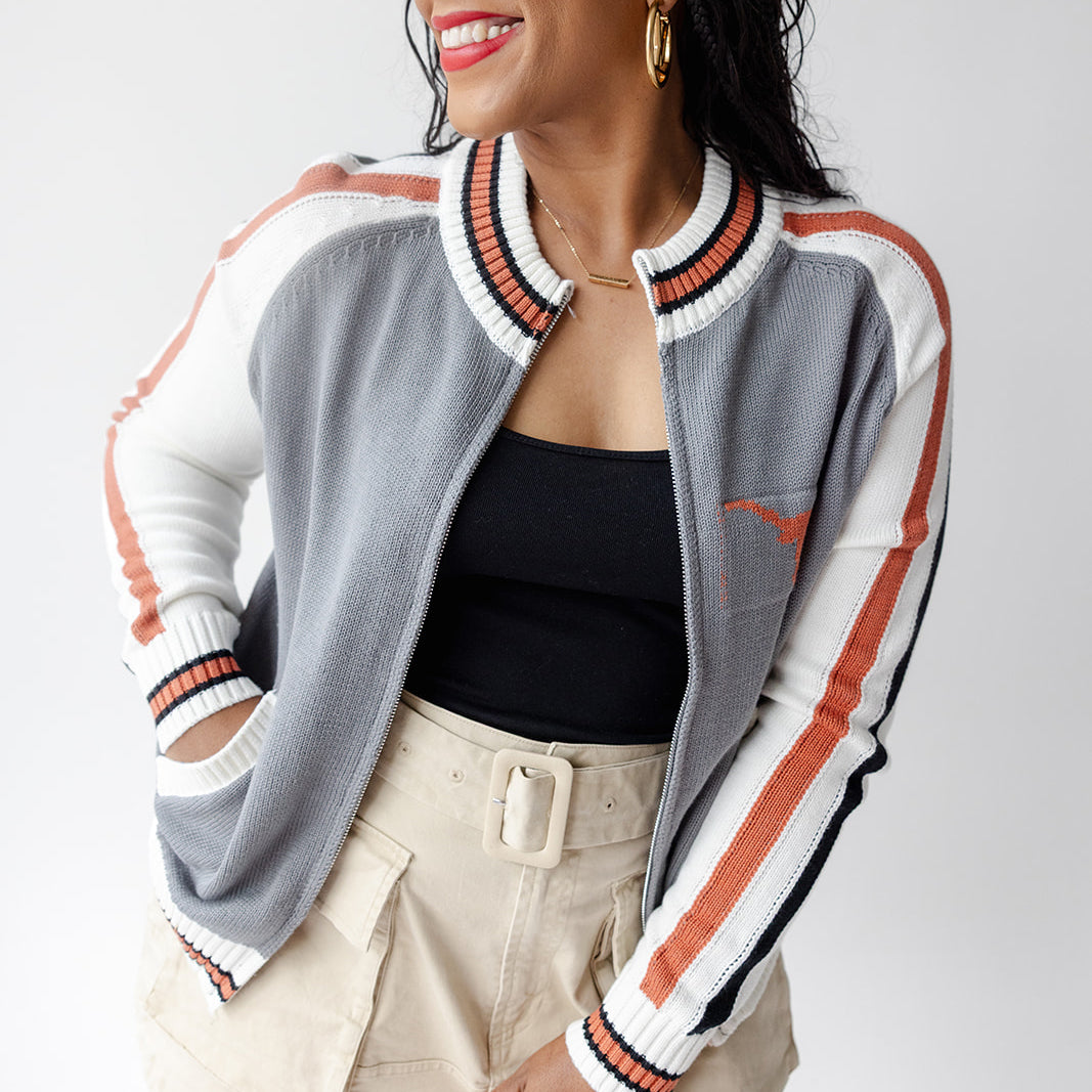 Texas Longhorns Zander Zip Up Sweater