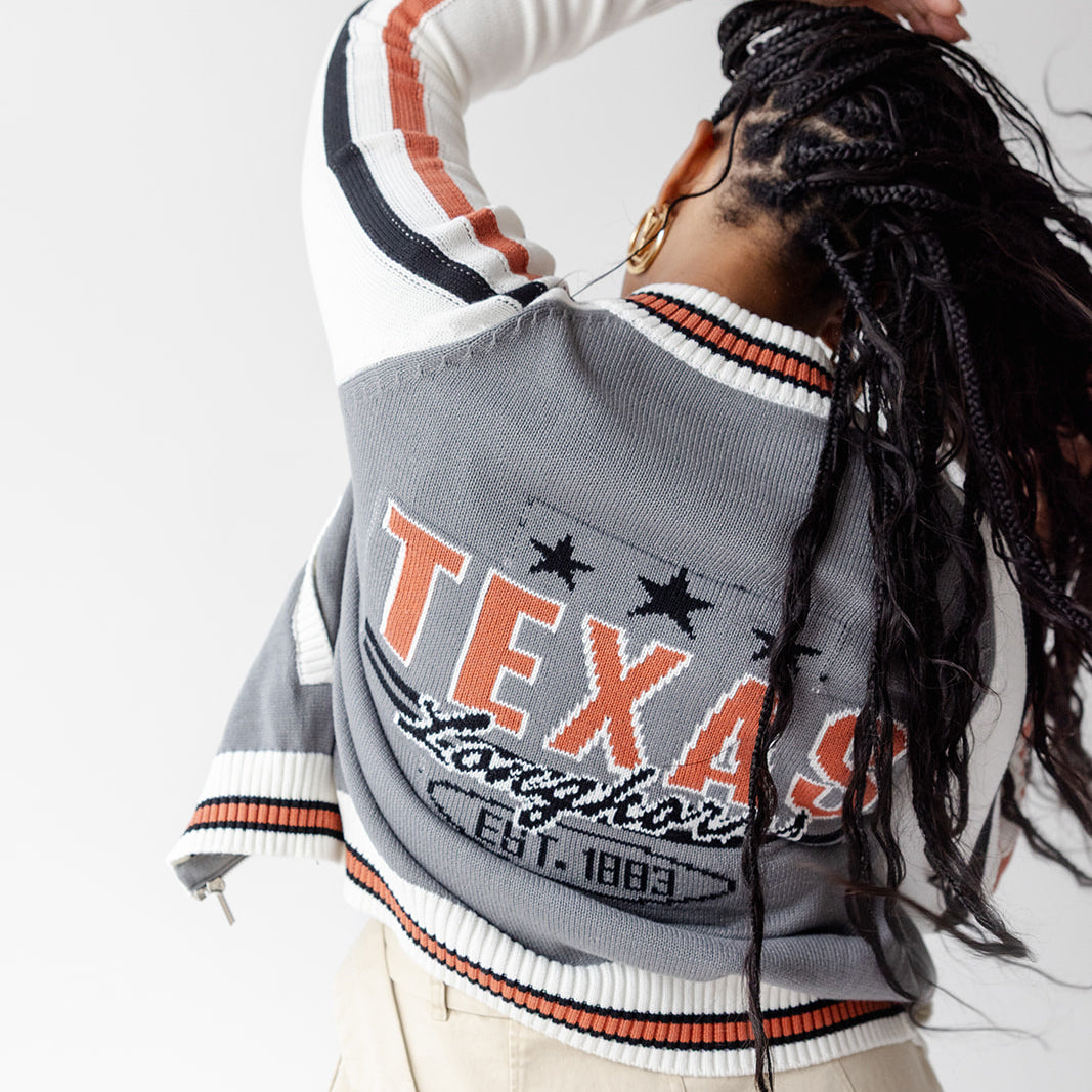 Texas Longhorns Zander Zip Up Sweater