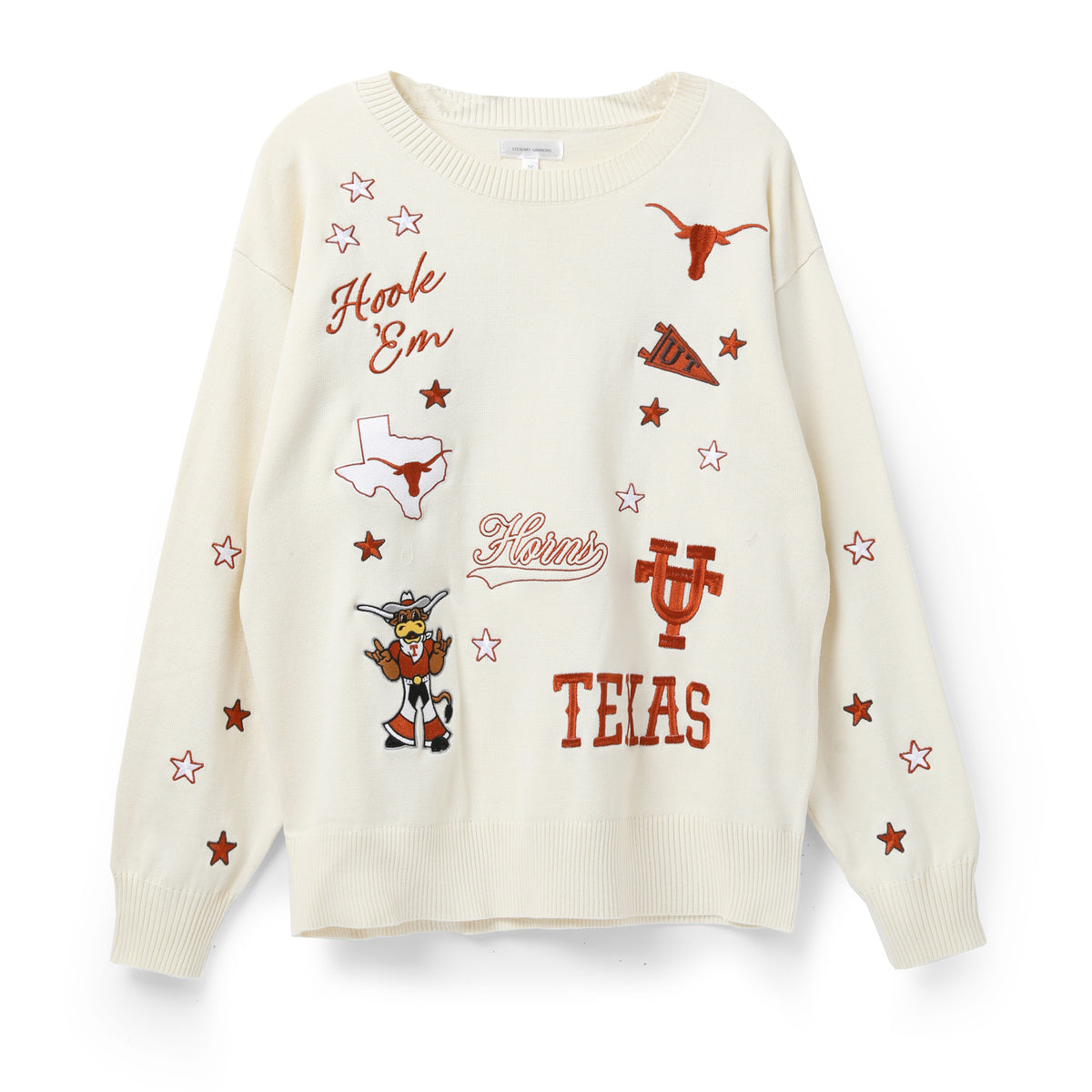 Stewart Simmons Texas Longhorns The Pennant Embroidered Sweater