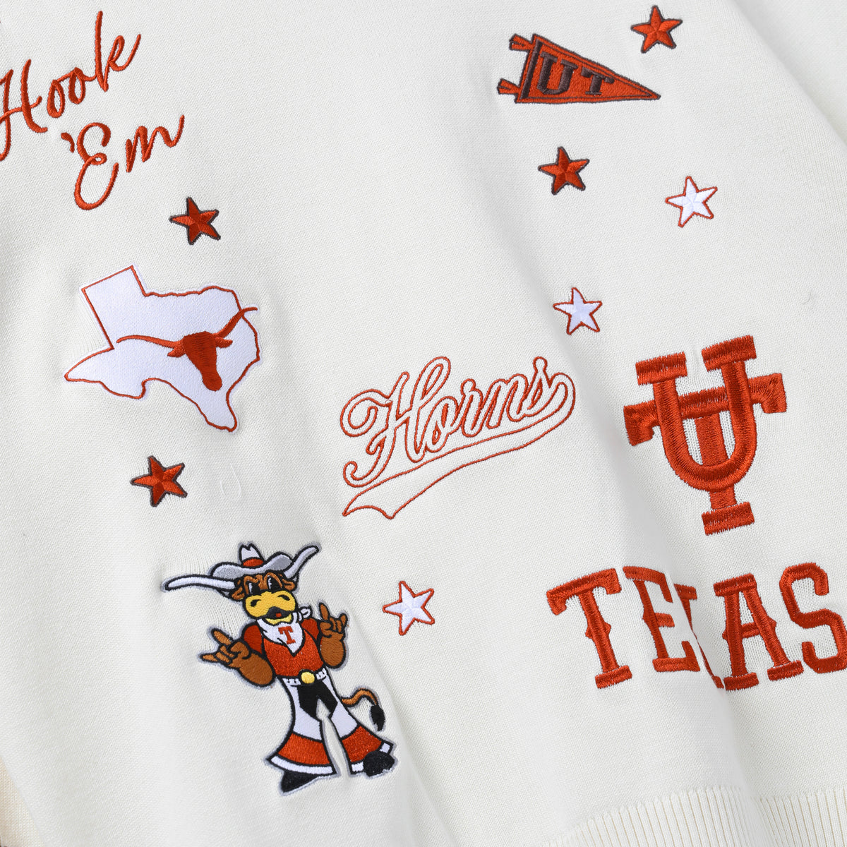 Stewart Simmons Texas Longhorns The Pennant Embroidered Sweater