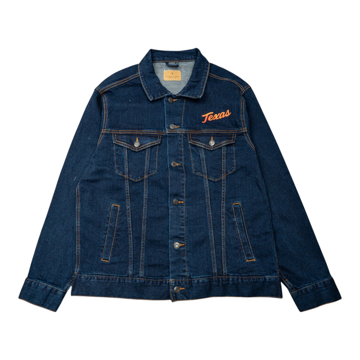 Texas Longhorns Embroidered Denim Jacket