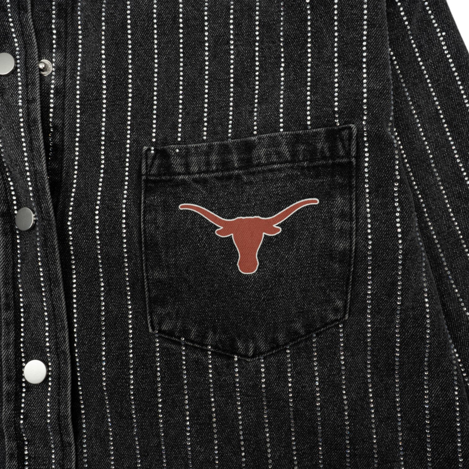 Texas Longhorns Instant Replay Rhinestone Denim Jacket